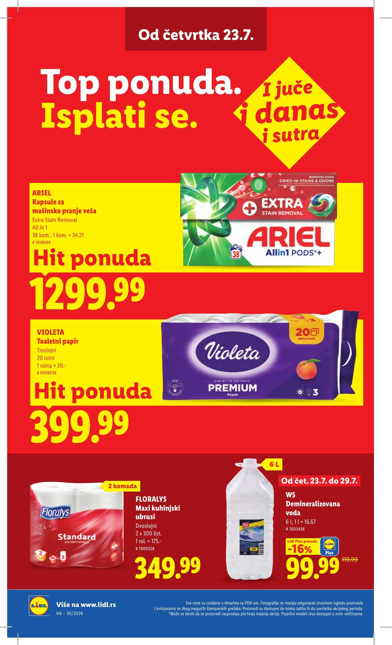 Lidl akciós újság Szerbia 07.23–07.29 – 36. oldal