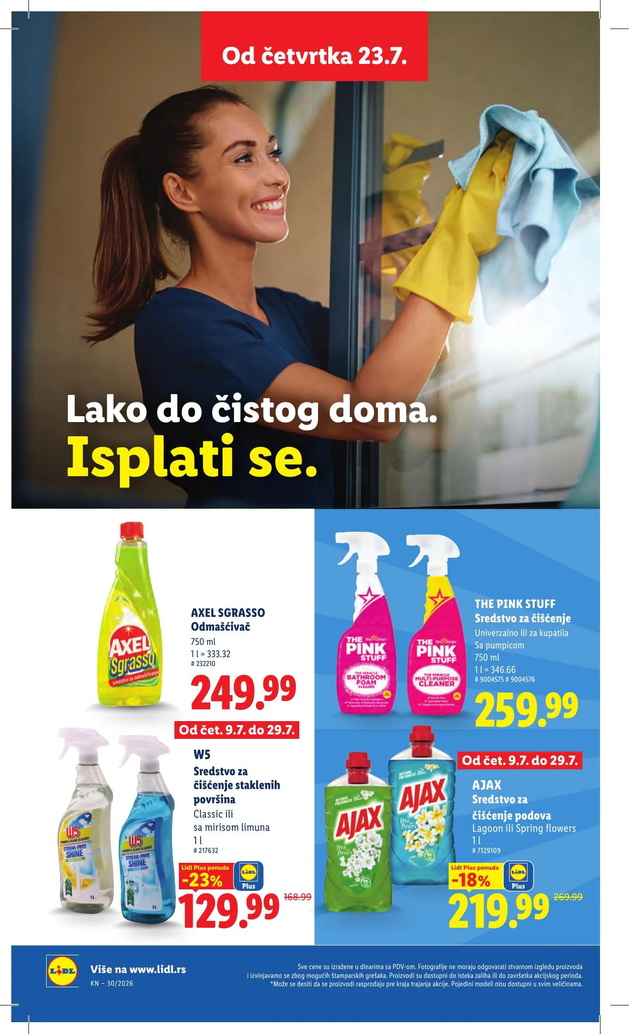 Lidl akciós újság Szerbia 07.23–07.29 – 38. oldal