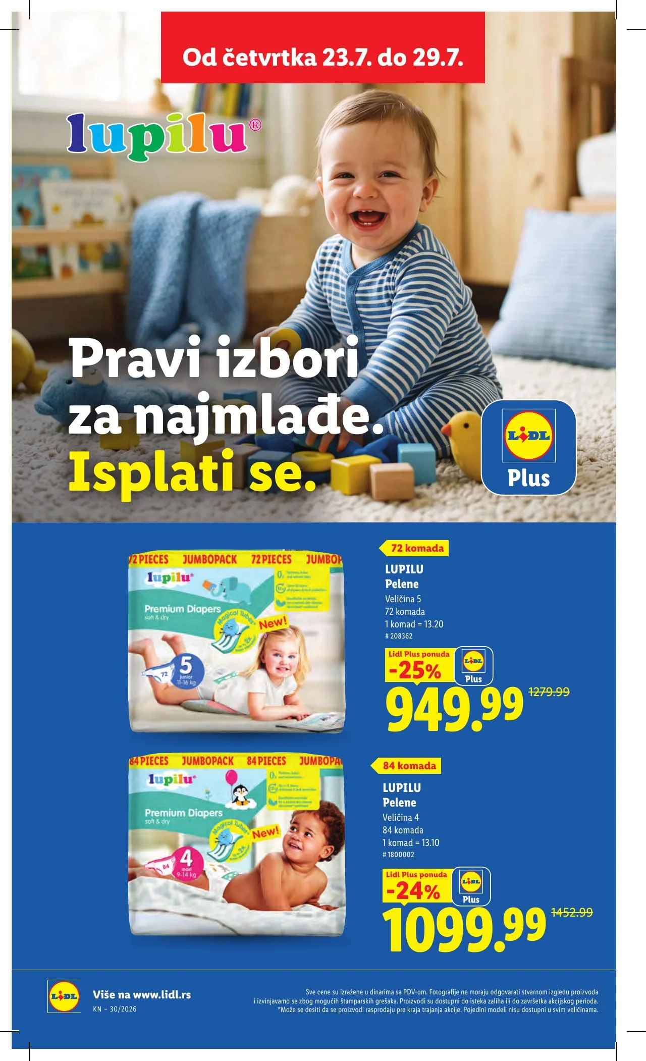 Lidl akciós újság Szerbia 07.23–07.29 – 72. oldal