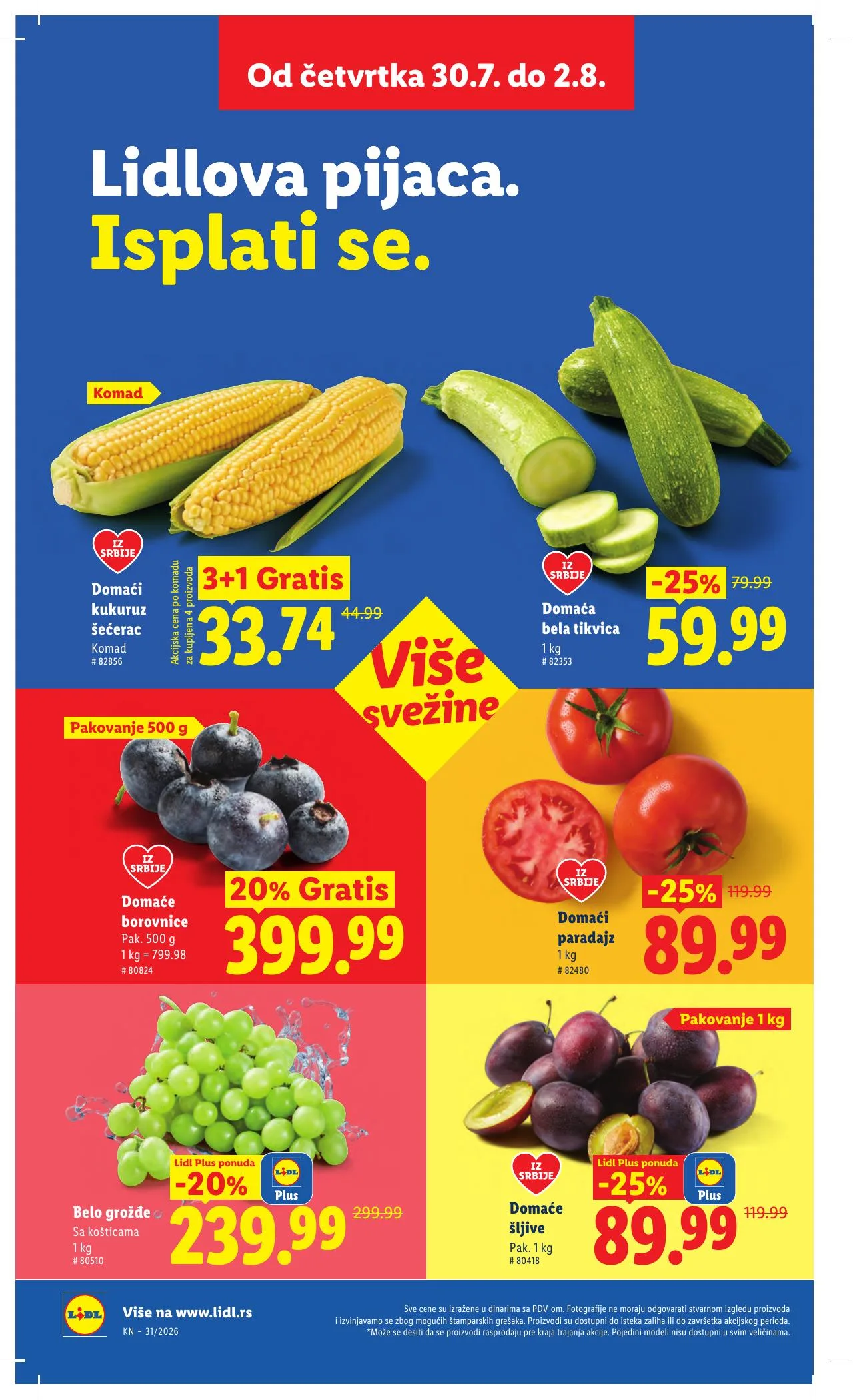 Lidl akciós újság Szerbia 07.30–08.05 – 16. oldal