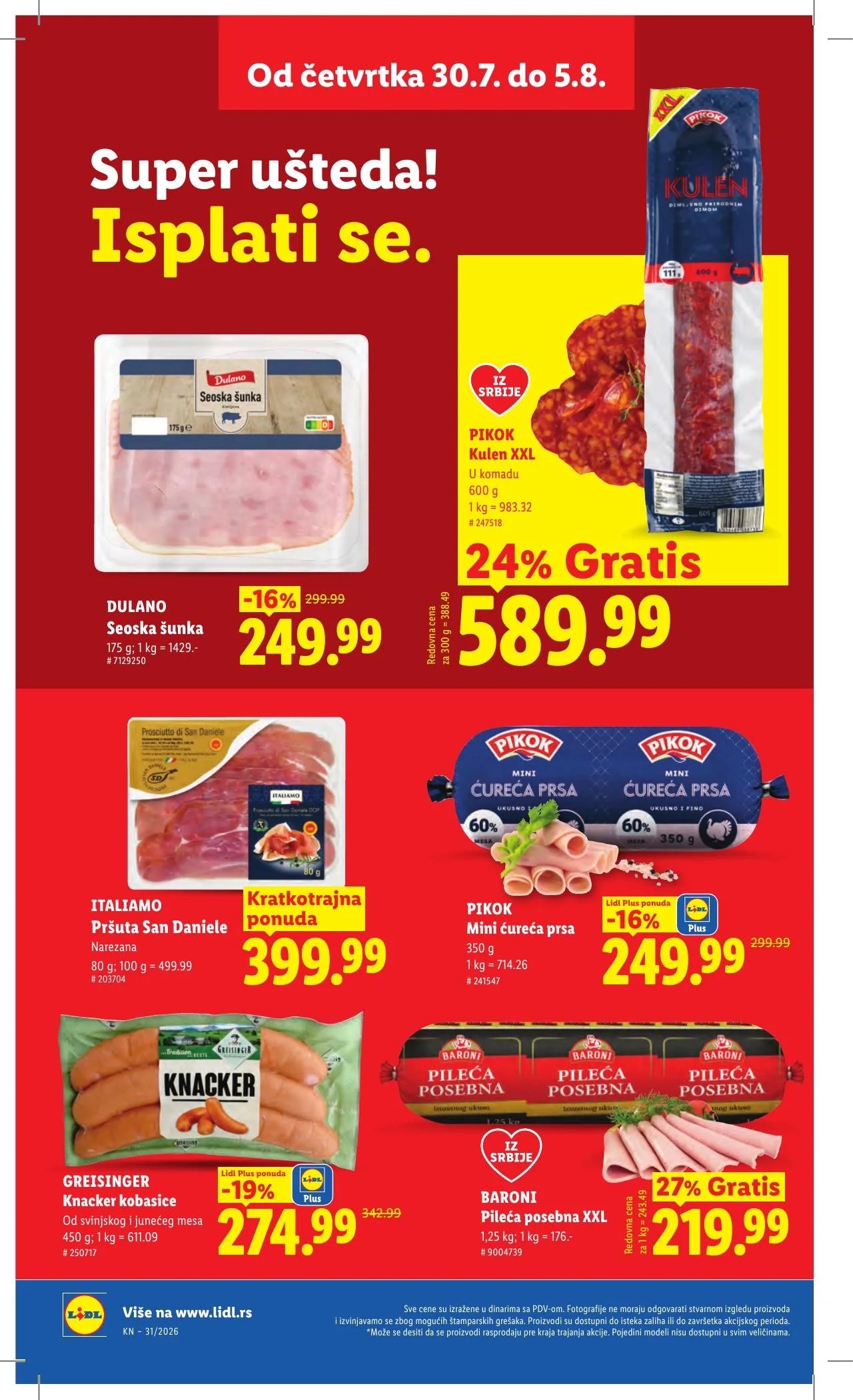 Lidl akciós újság Szerbia 07.30–08.05 – 24. oldal