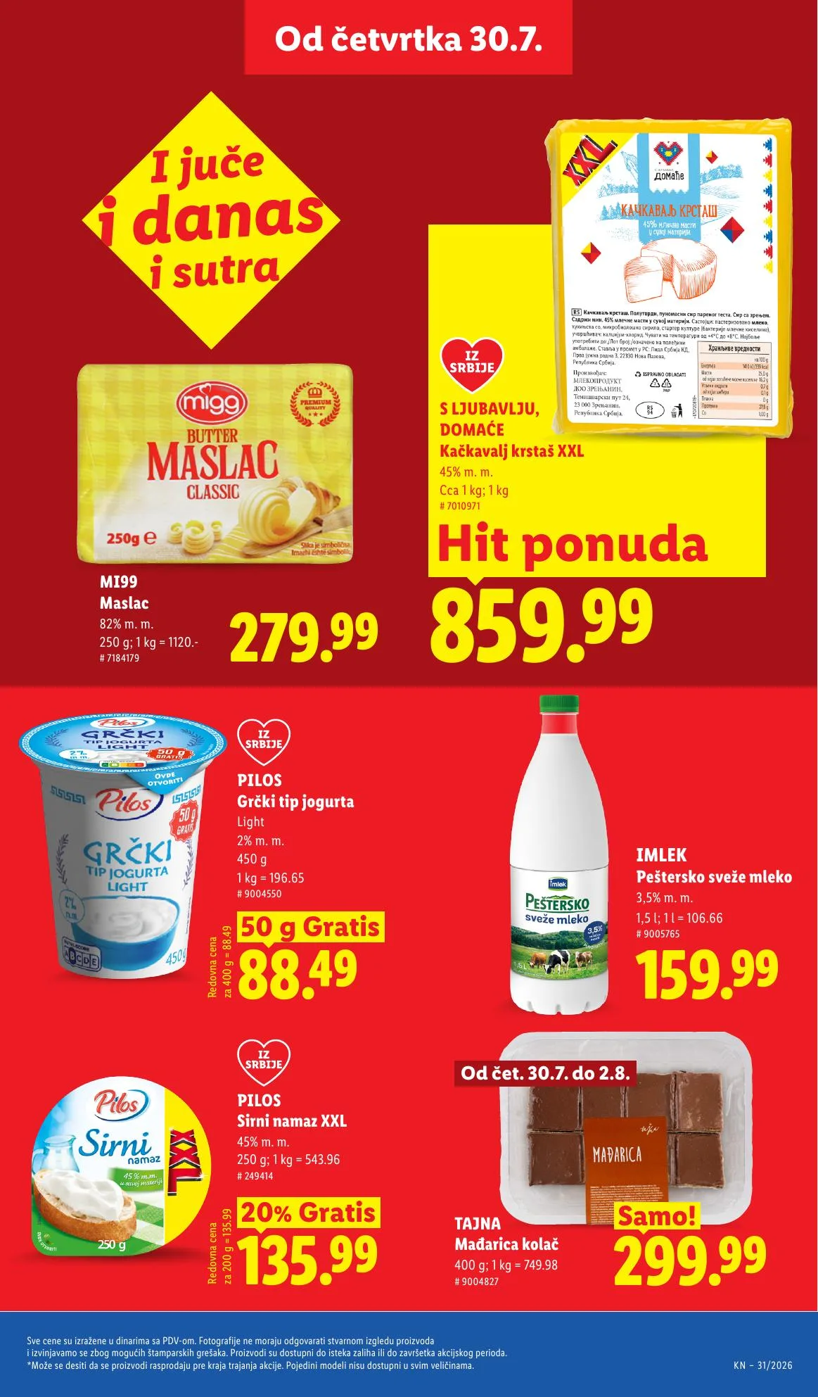 Lidl akciós újság Szerbia 07.30–08.05 – 25. oldal