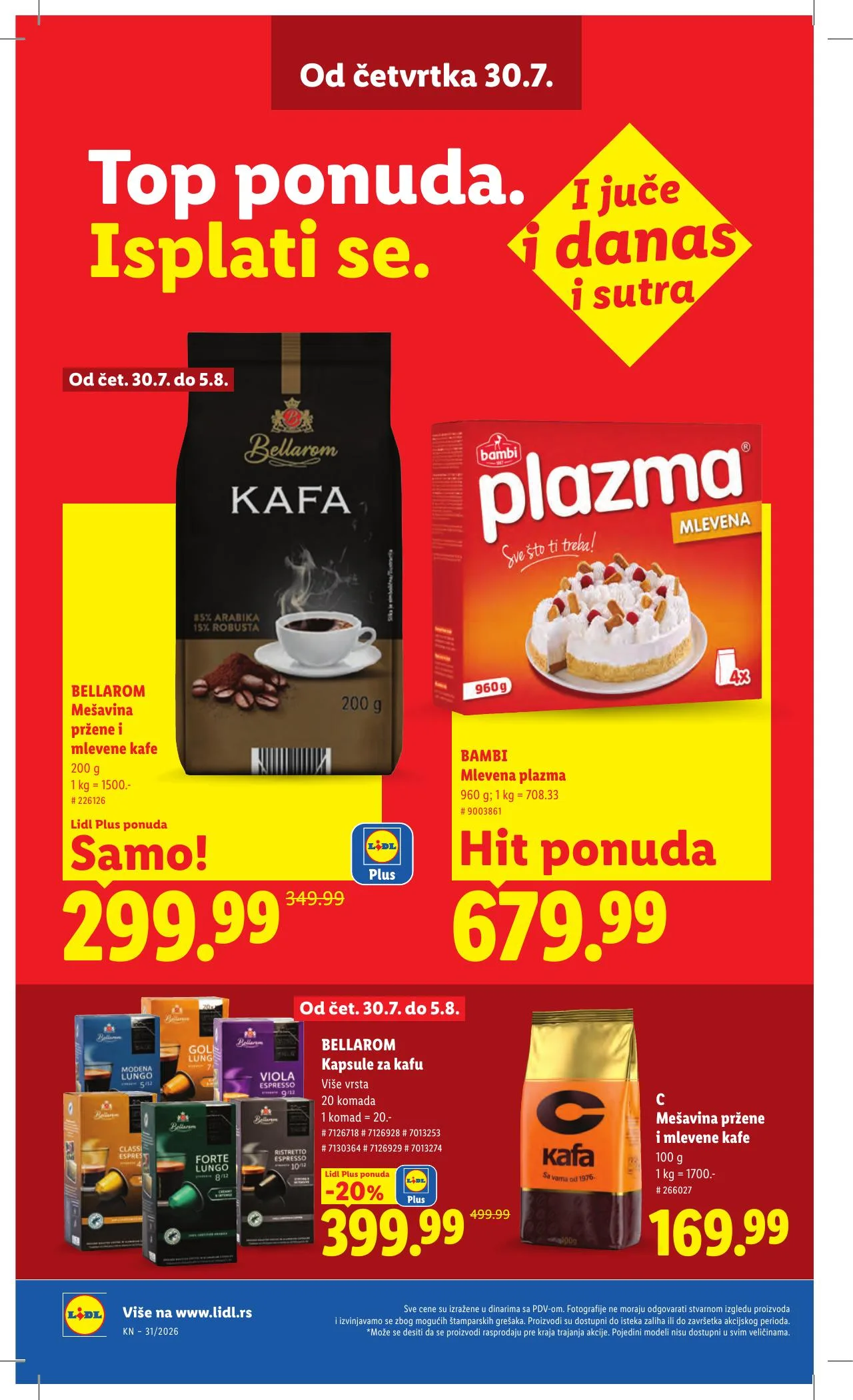 Lidl akciós újság Szerbia 07.30–08.05 – 28. oldal