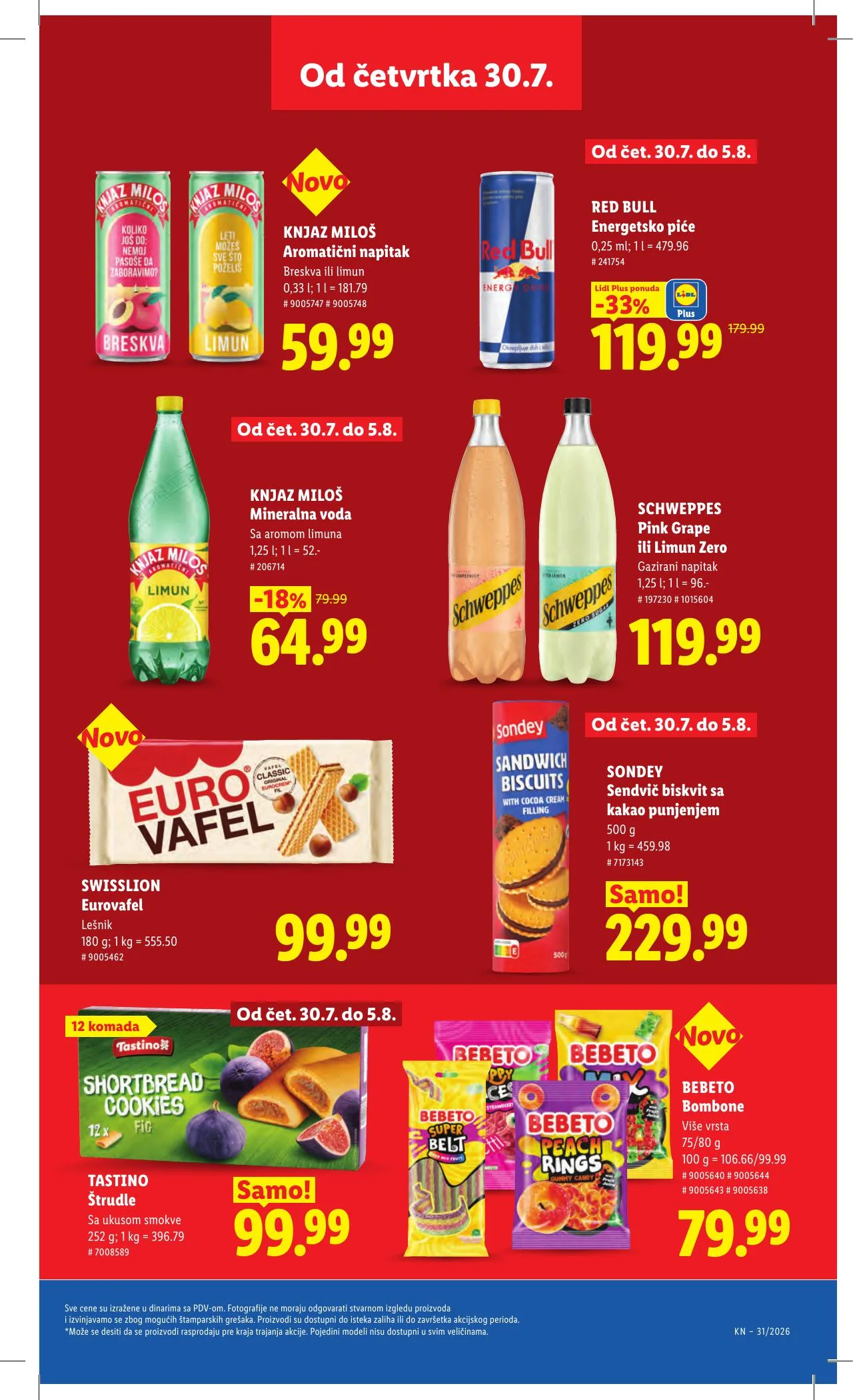 Lidl akciós újság Szerbia 07.30–08.05 – 31. oldal