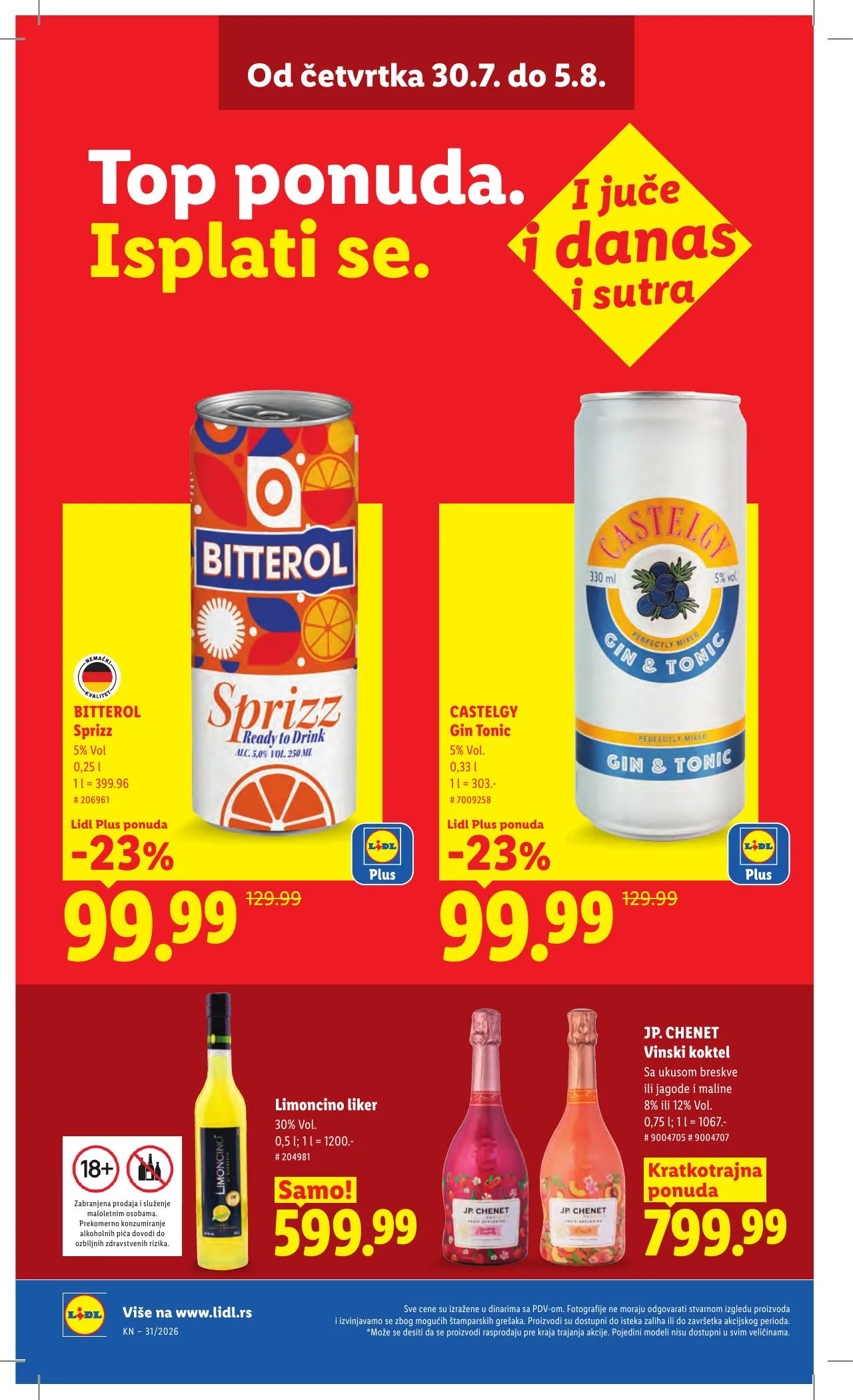 Lidl akciós újság Szerbia 07.30–08.05 – 32. oldal