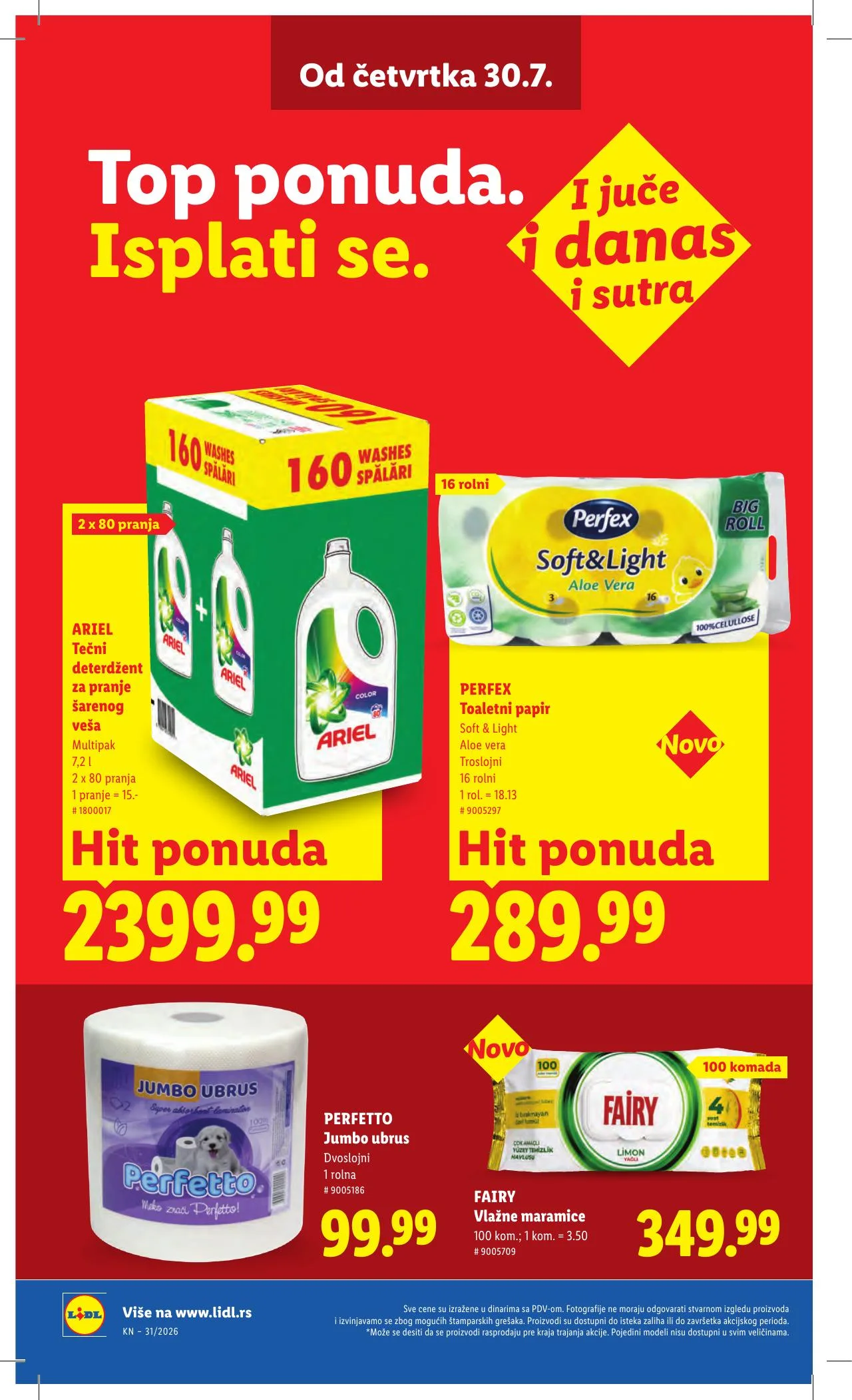 Lidl akciós újság Szerbia 07.30–08.05 – 34. oldal