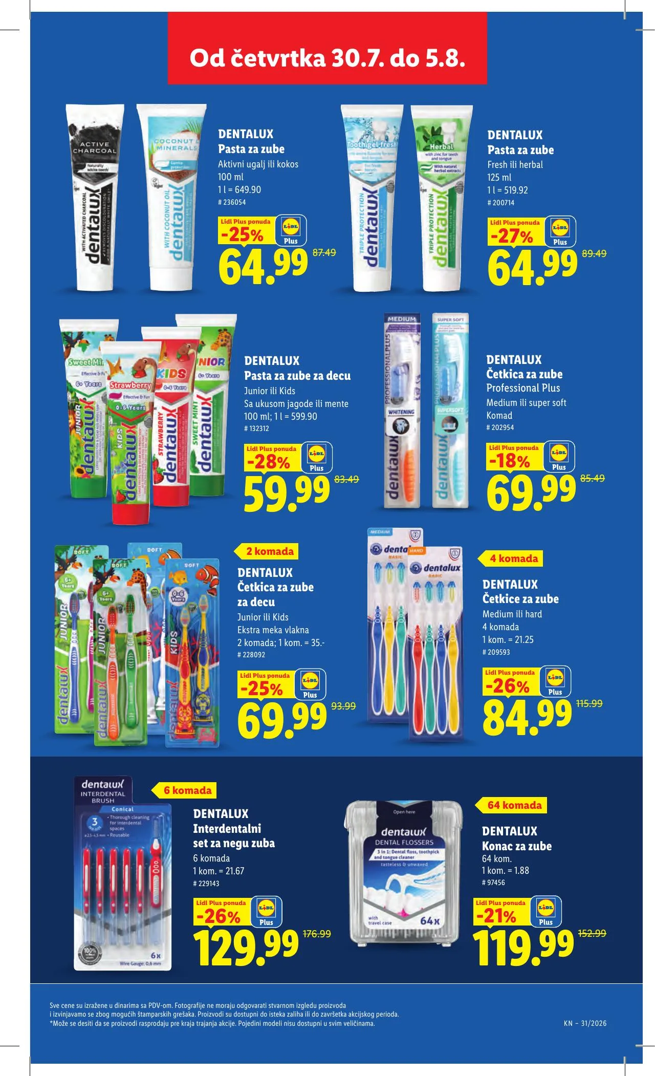 Lidl akciós újság Szerbia 07.30–08.05 – 35. oldal