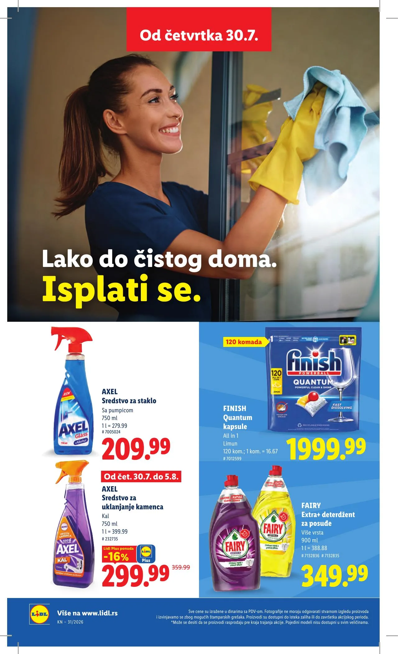 Lidl akciós újság Szerbia 07.30–08.05 – 36. oldal