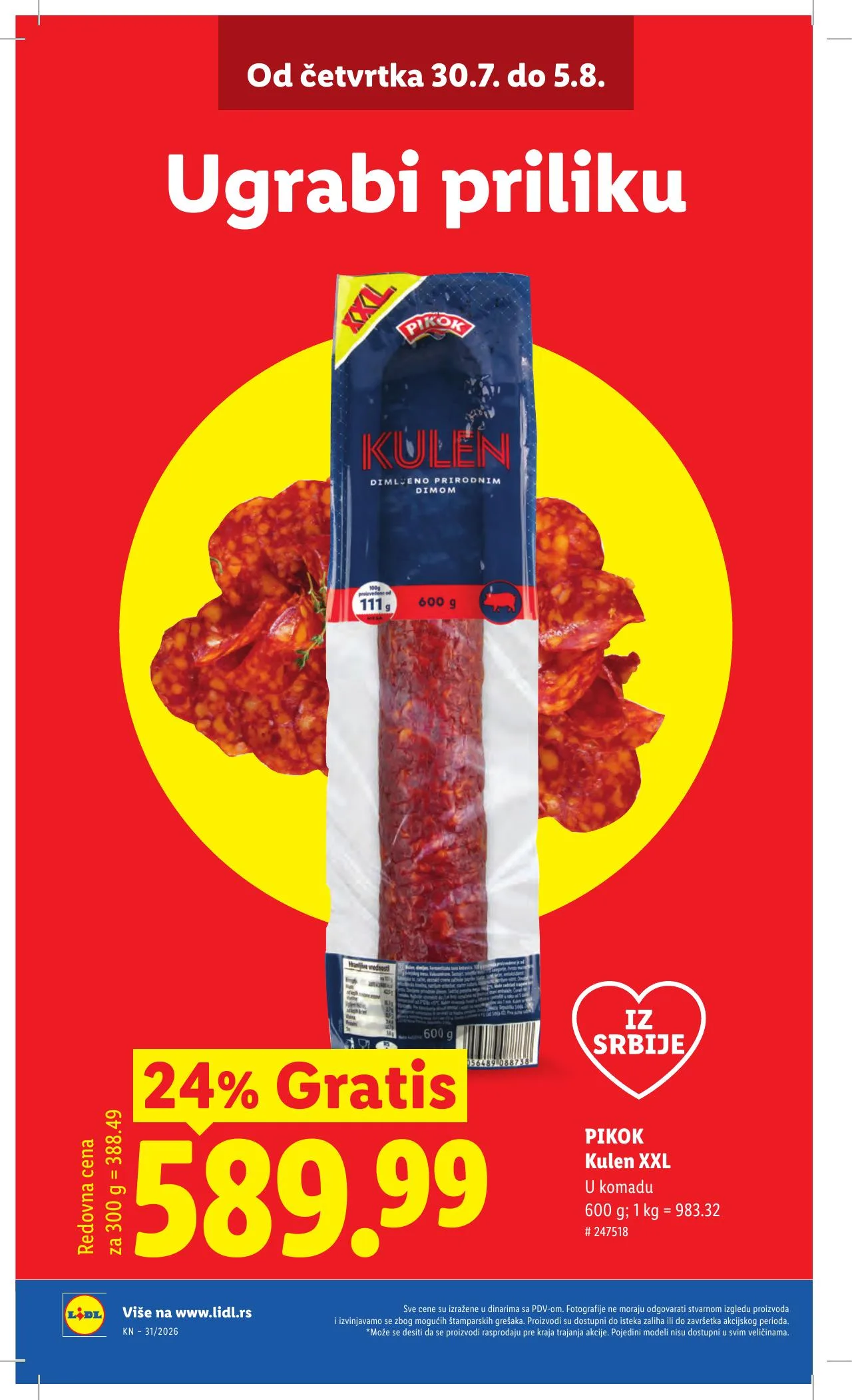 Lidl akciós újság Szerbia 07.30–08.05 – 4. oldal