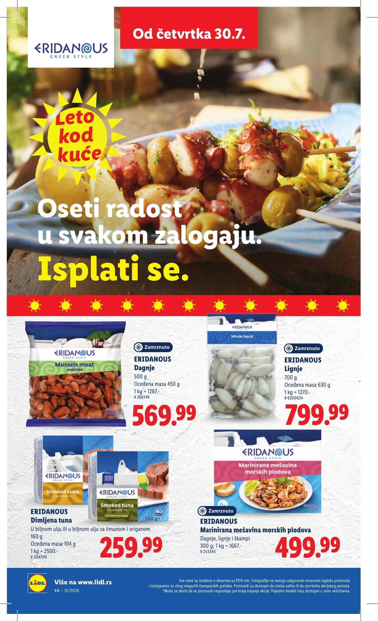 Lidl akciós újság Szerbia 07.30–08.05 – 52. oldal
