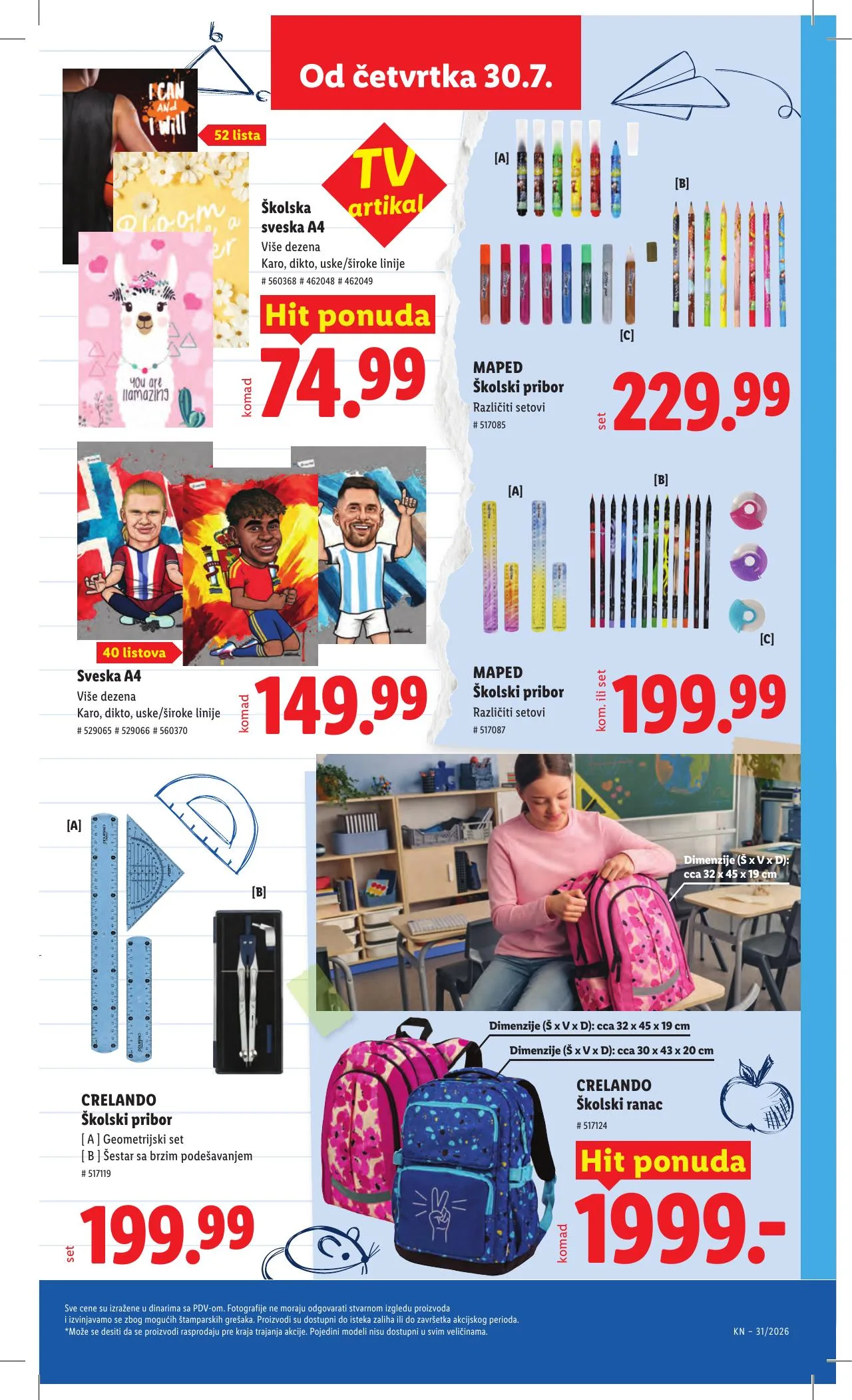Lidl akciós újság Szerbia 07.30–08.05 – 75. oldal