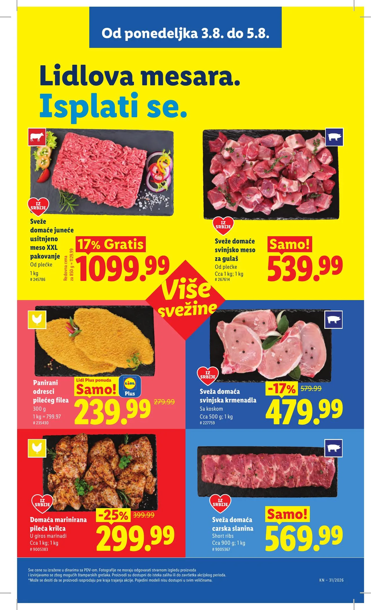 Lidl akciós újság Szerbia 07.30–08.05 – 95. oldal