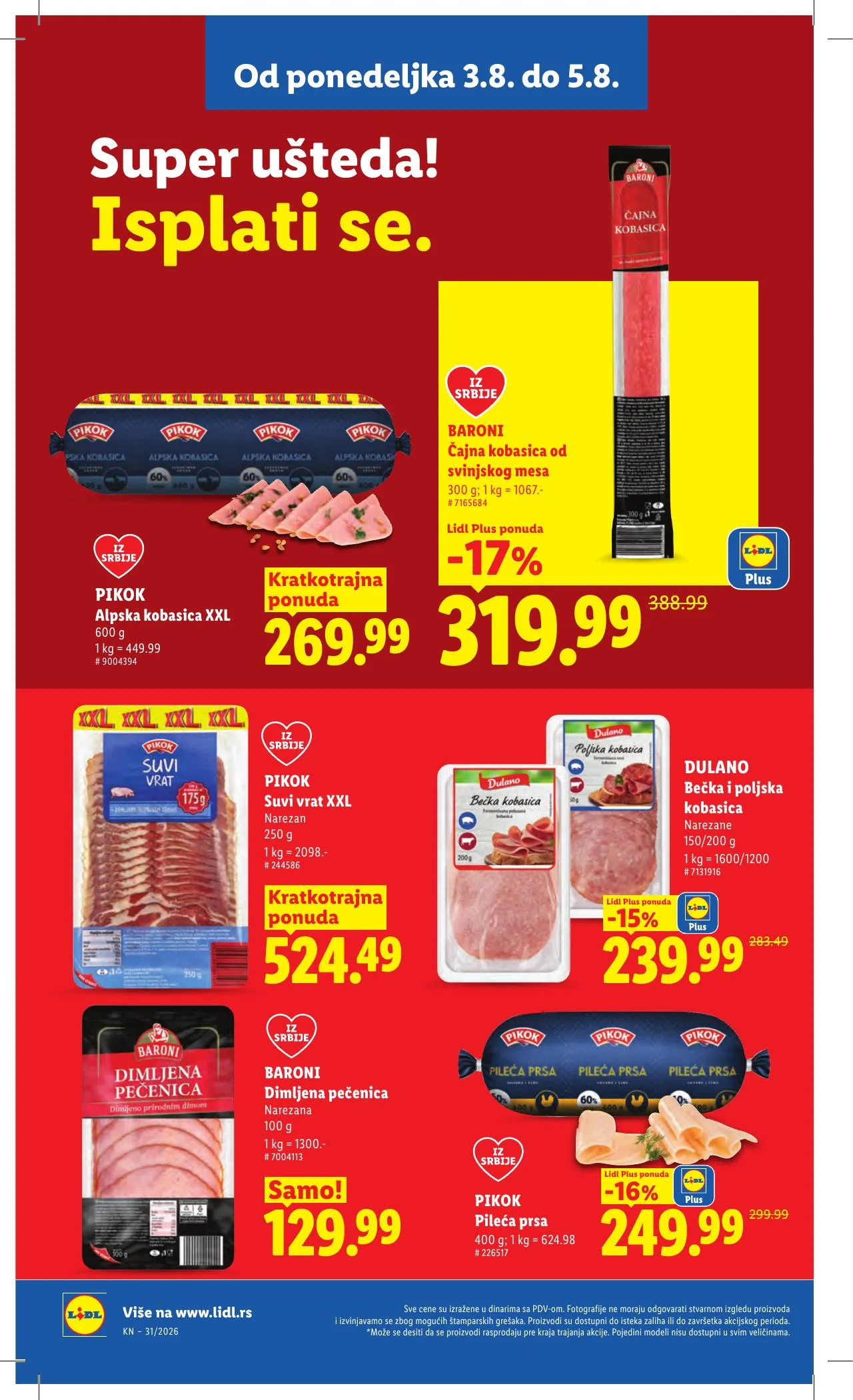 Lidl akciós újság Szerbia 07.30–08.05 – 96. oldal
