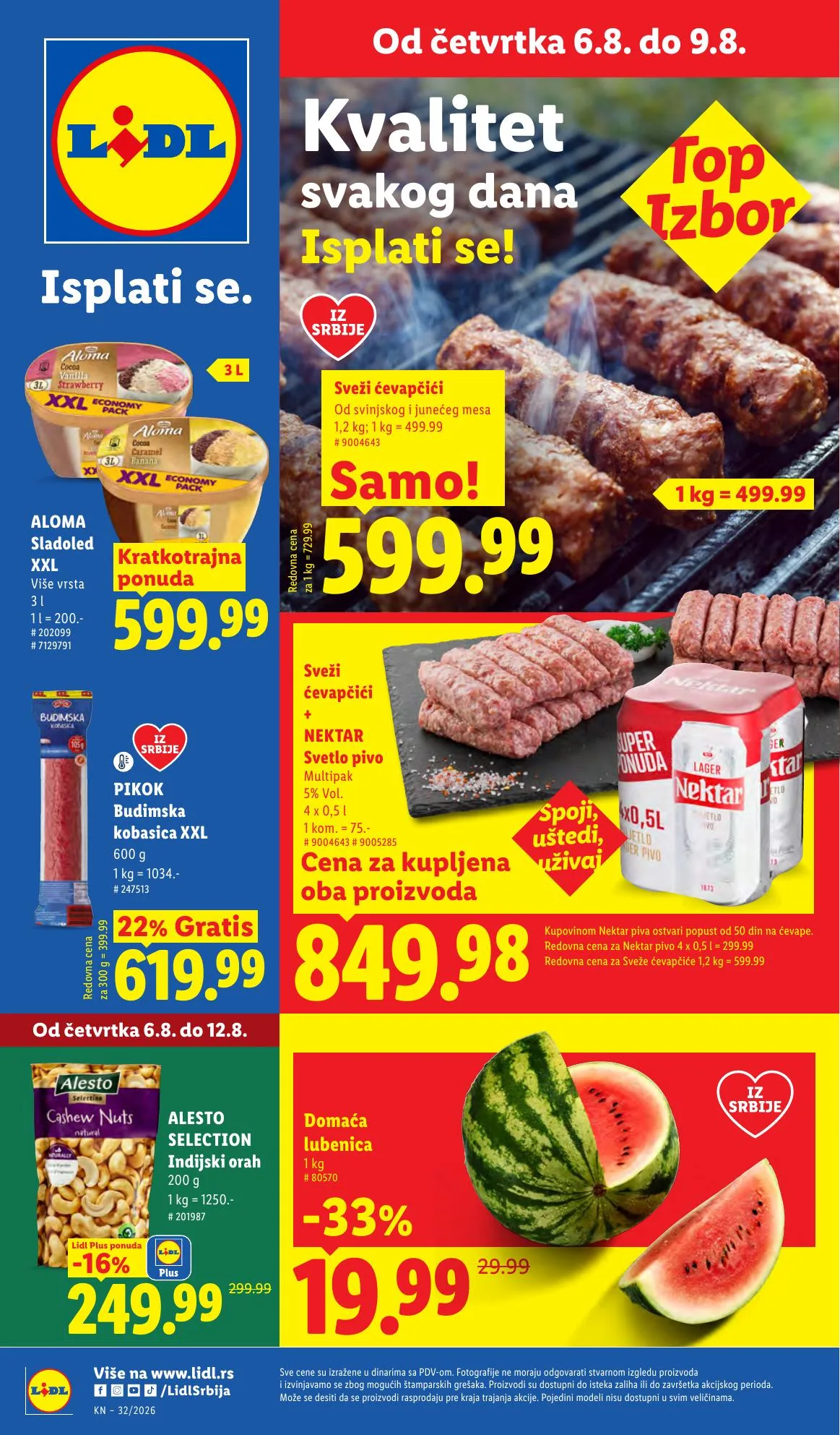 Lidl akciós újság Szerbia 08.06–08.12