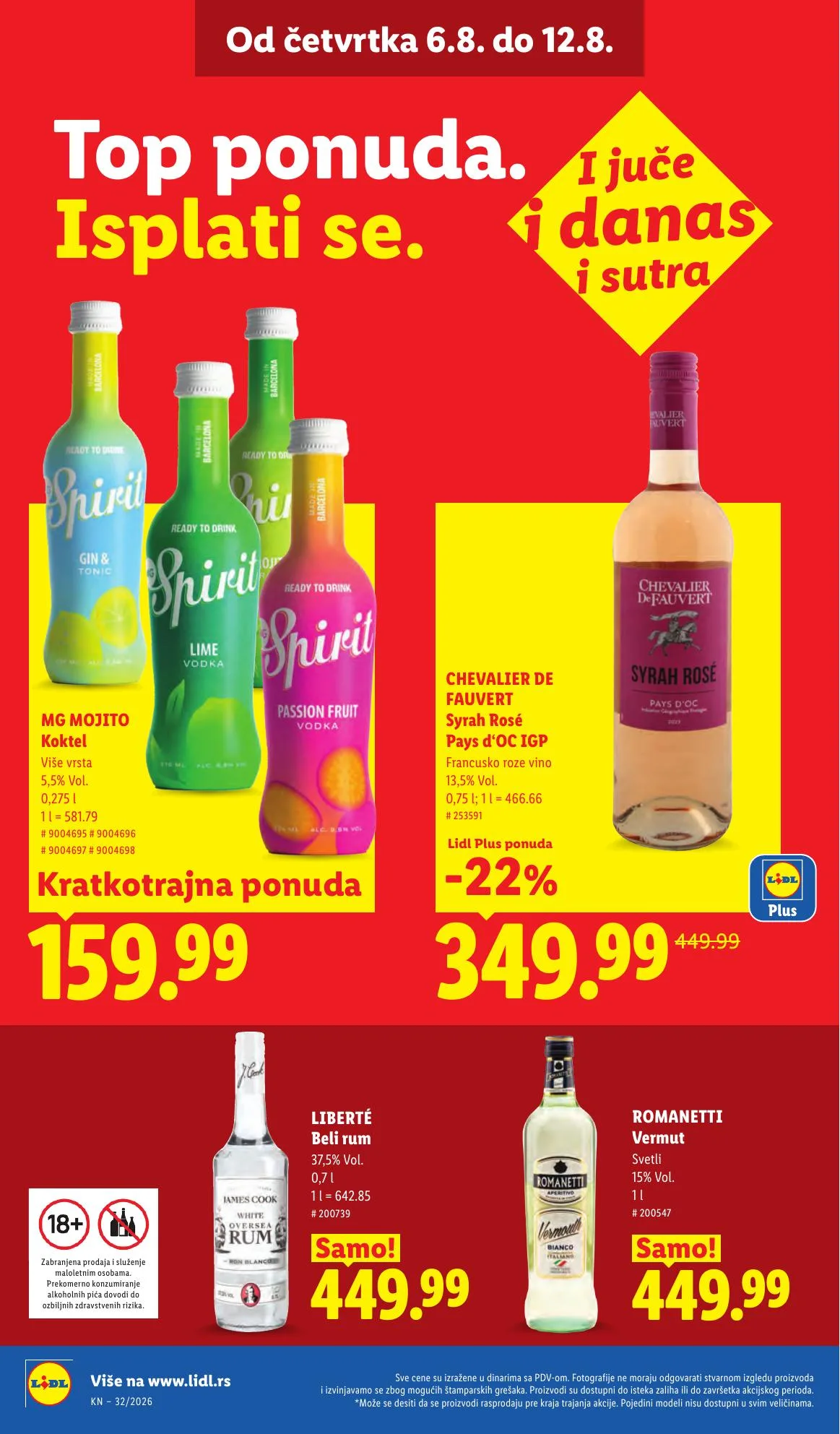 Lidl akciós újság Szerbia 08.06–08.12 – 32. oldal