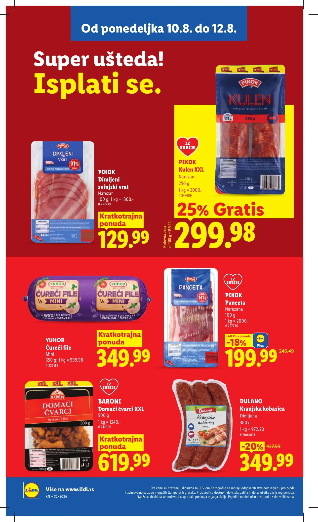 Lidl akciós újság Szerbia 08.06–08.12 – 94. oldal