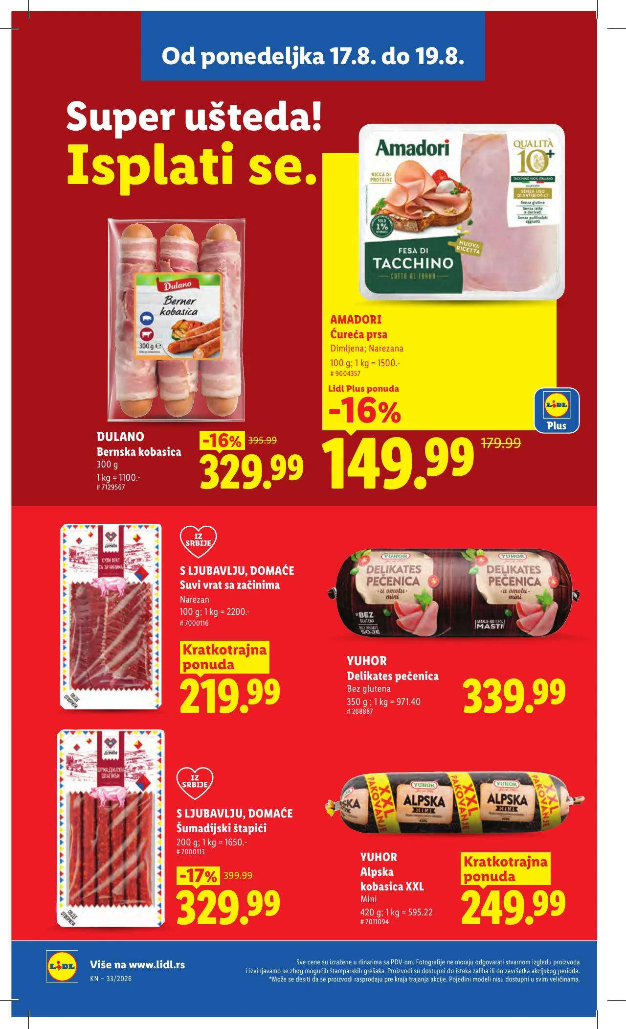 Lidl akciós újság Szerbia 08.13–08.19 – 108. oldal