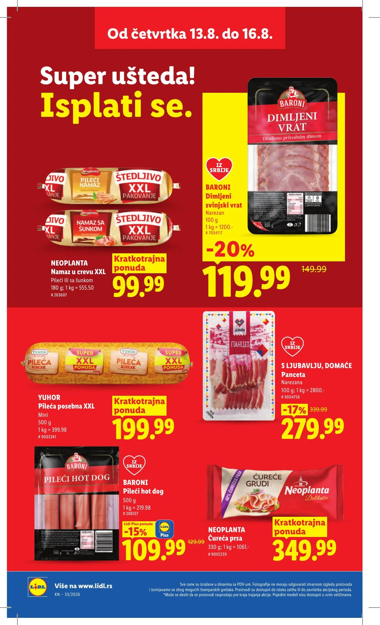 Lidl akciós újság Szerbia 08.13–08.19 – 26. oldal