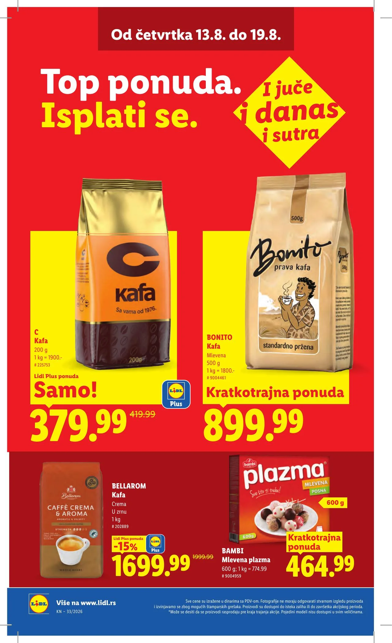 Lidl akciós újság Szerbia 08.13–08.19 – 30. oldal