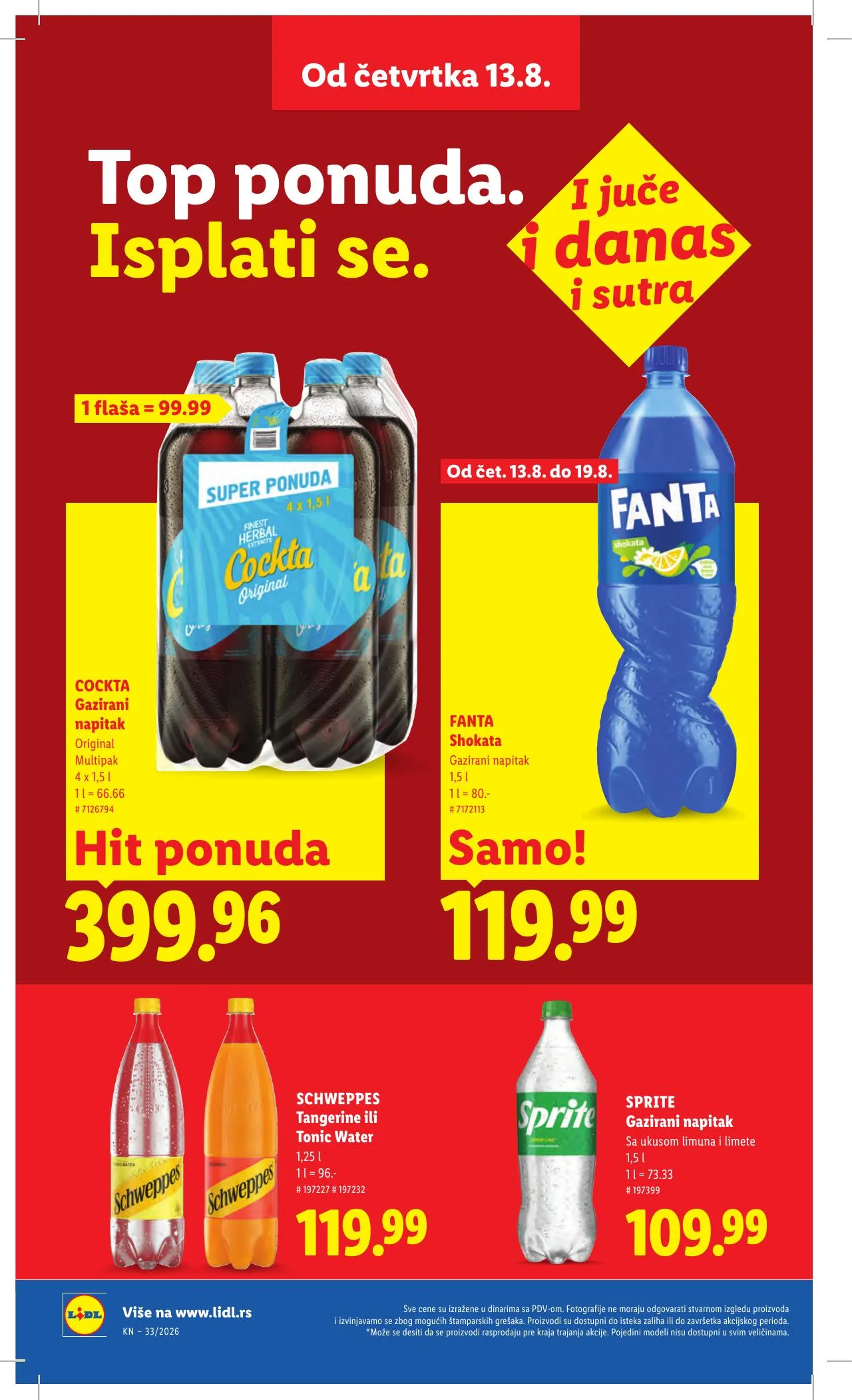 Lidl akciós újság Szerbia 08.13–08.19 – 32. oldal