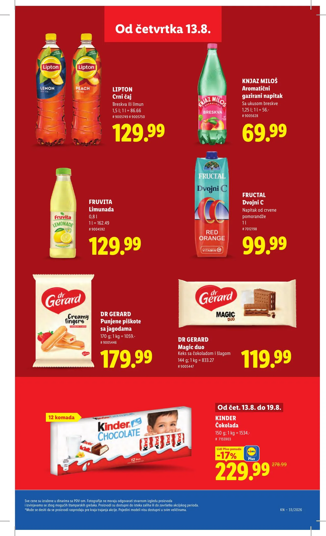 Lidl akciós újság Szerbia 08.13–08.19 – 33. oldal