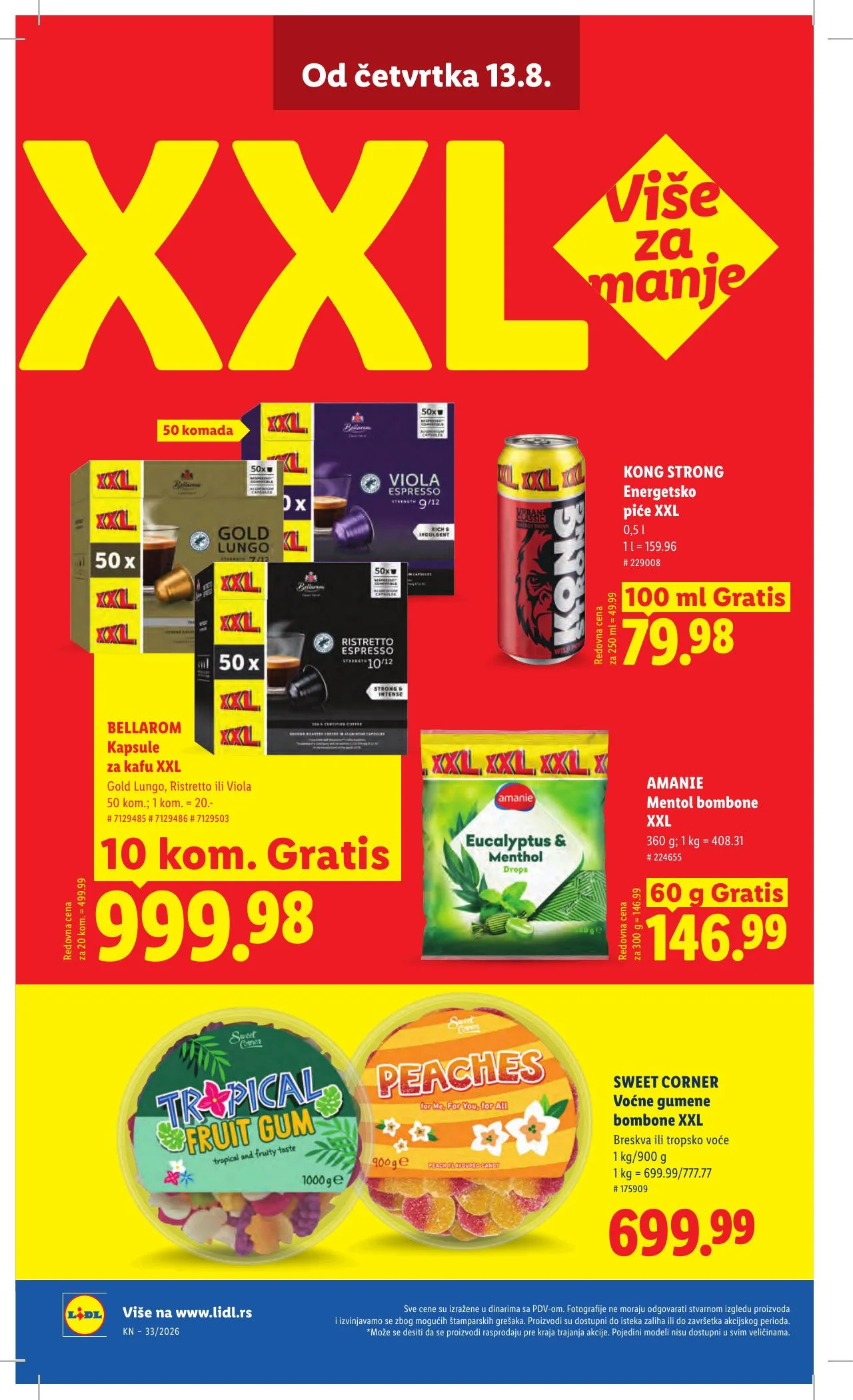Lidl akciós újság Szerbia 08.13–08.19 – 62. oldal