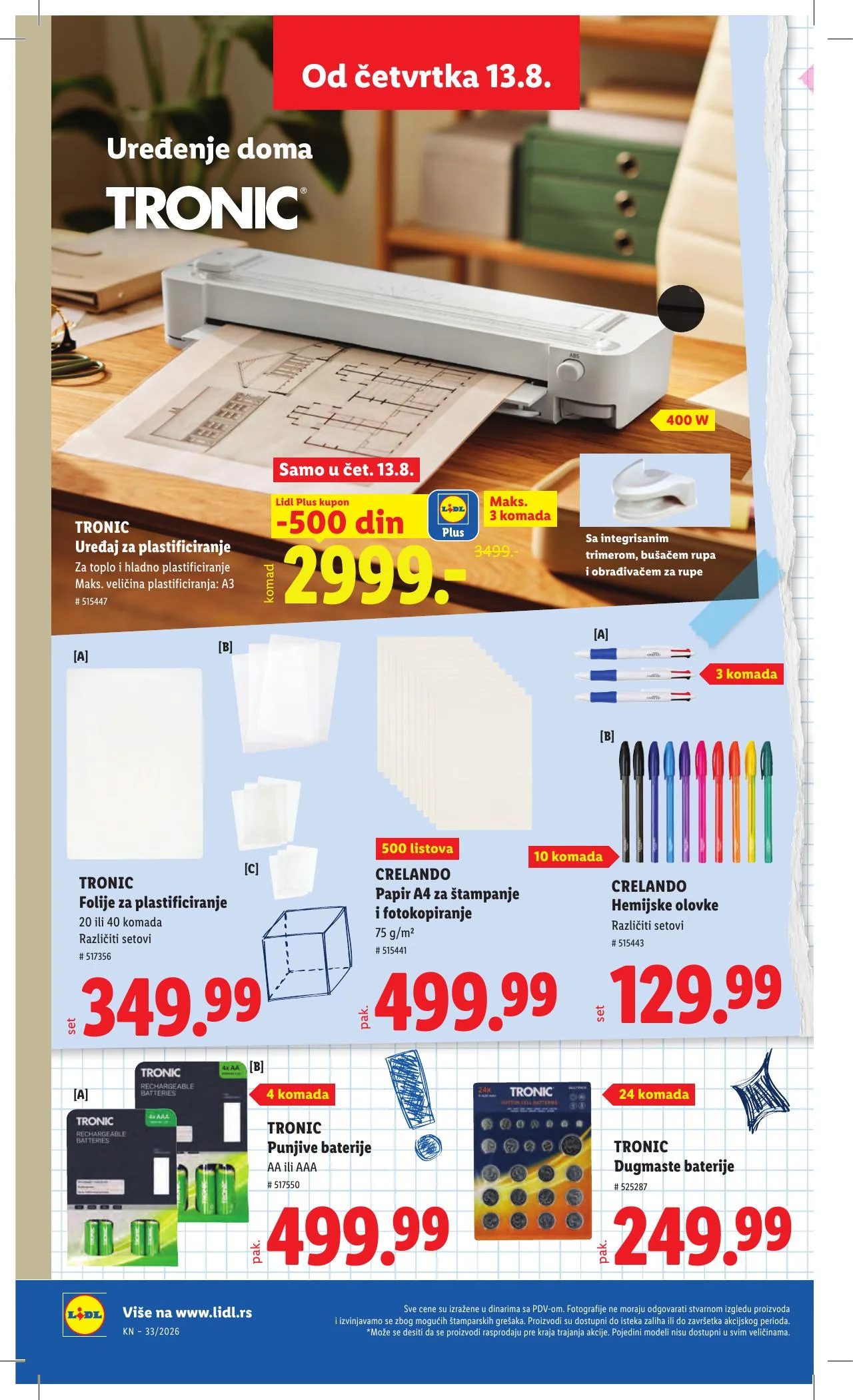 Lidl akciós újság Szerbia 08.13–08.19 – 88. oldal