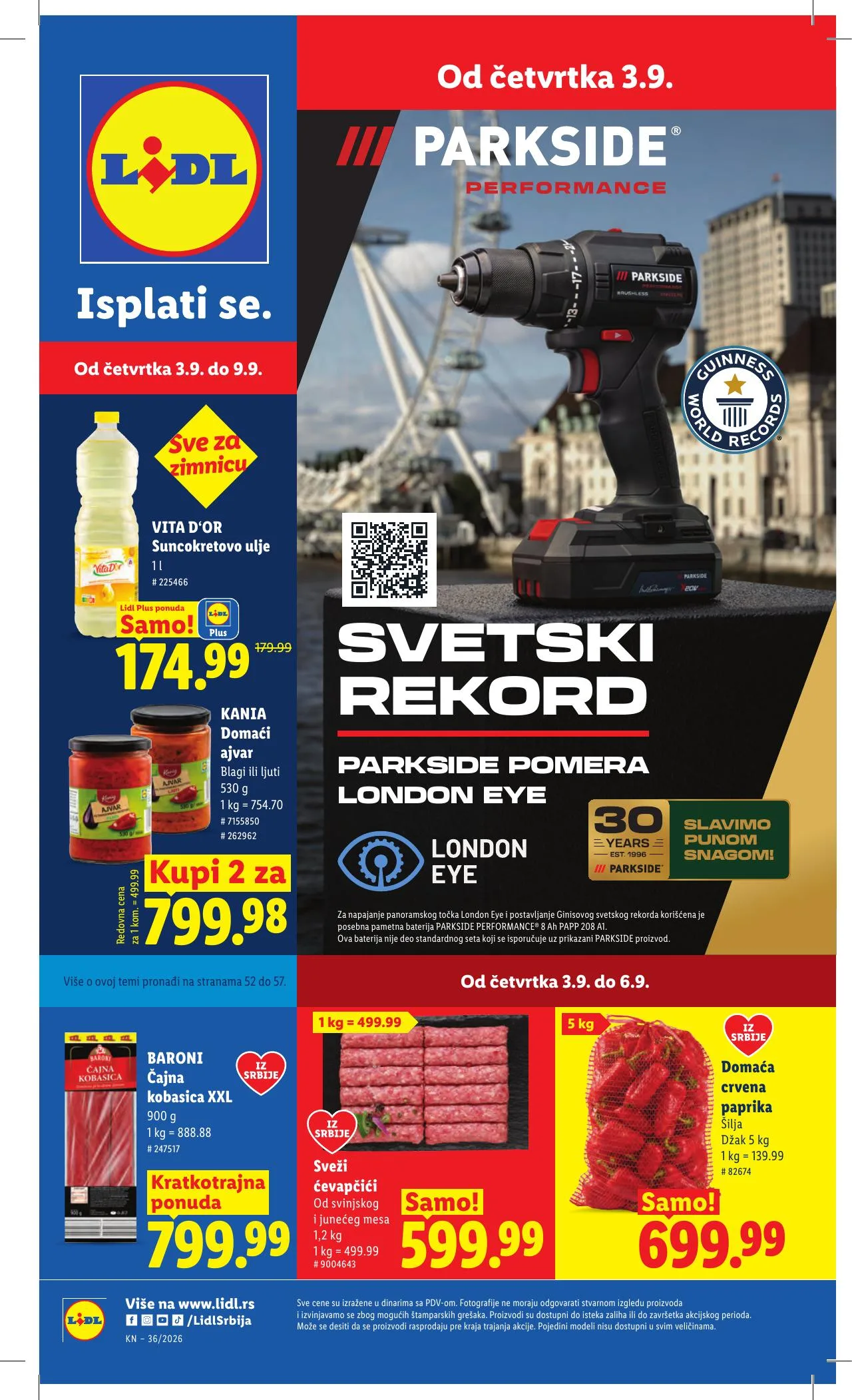 Lidl akciós újság Szerbia 09.03–09.09