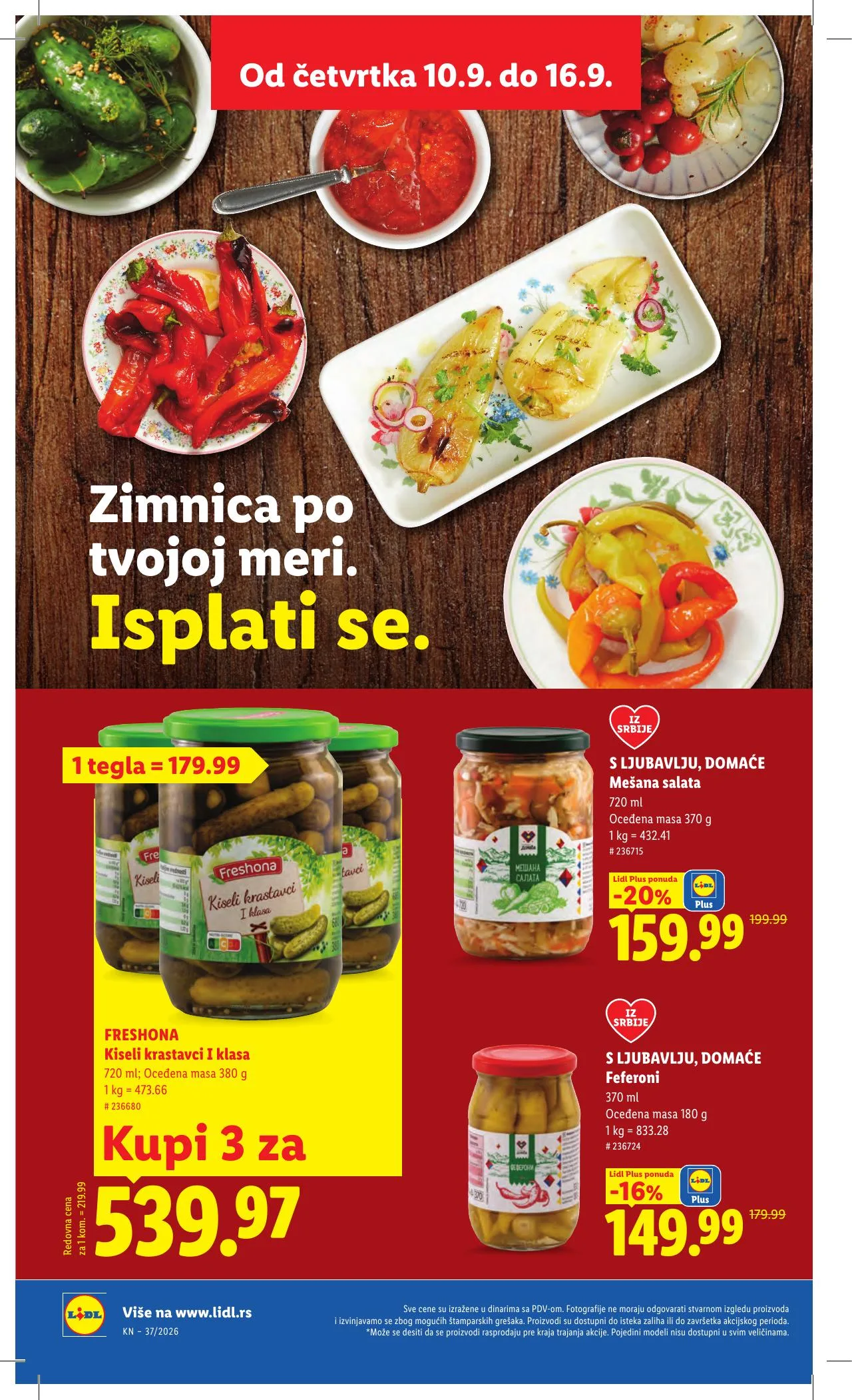 Lidl akciós újság Szerbia 09.10–09.16 – 46. oldal