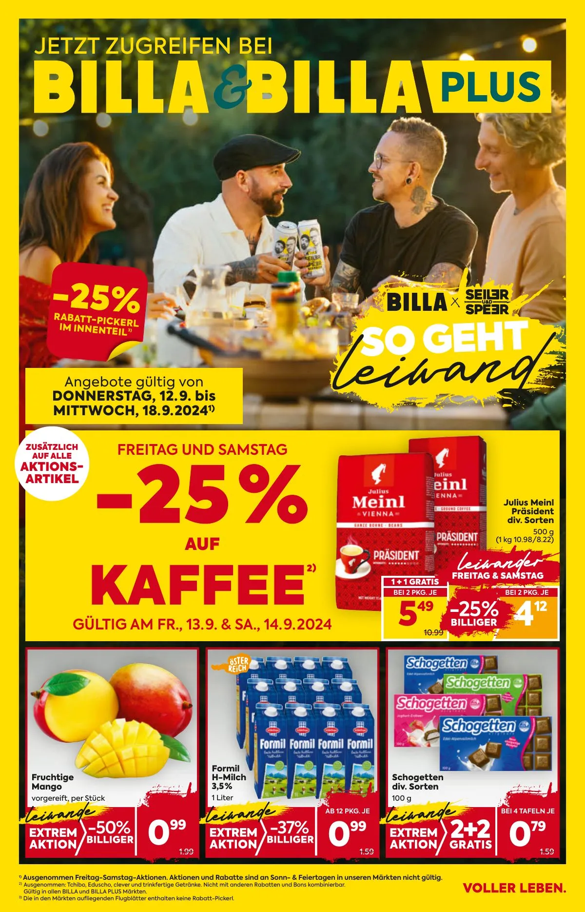 Billa akciós újság And Billa Plus 09.19–09.25