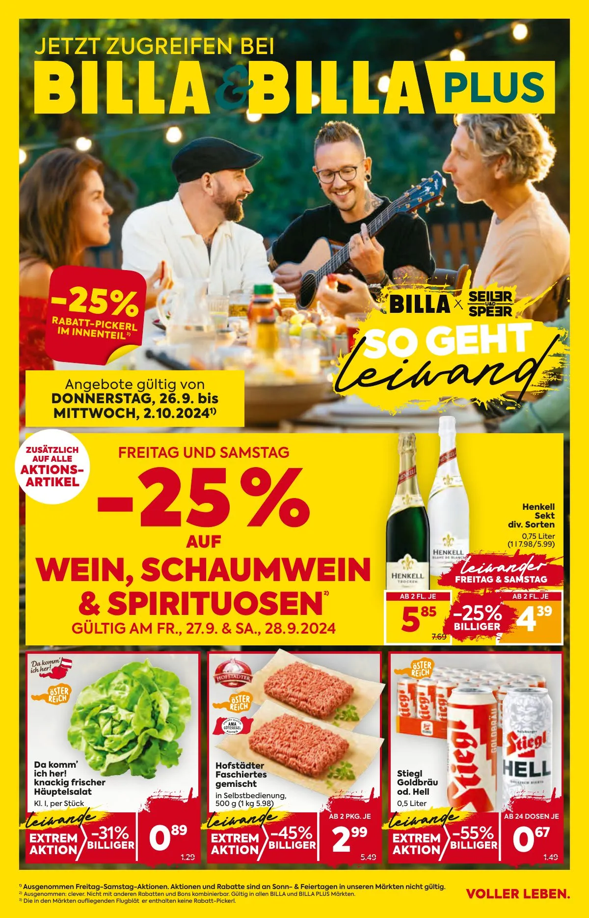 Billa akciós újság And Billa Plus 09.26–10.02