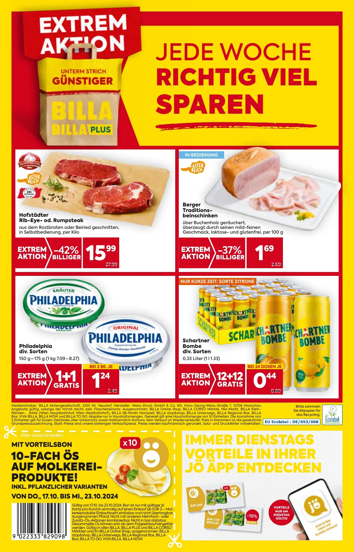 Billa akciós újság And Billa Plus 10.17–10.23 – 20. oldal