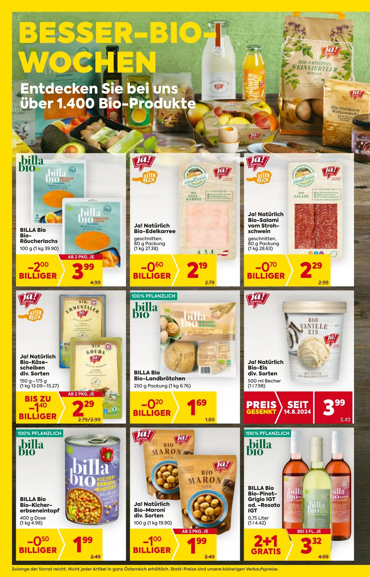 Billa akciós újság And Billa Plus 10.17–10.23 – 8. oldal