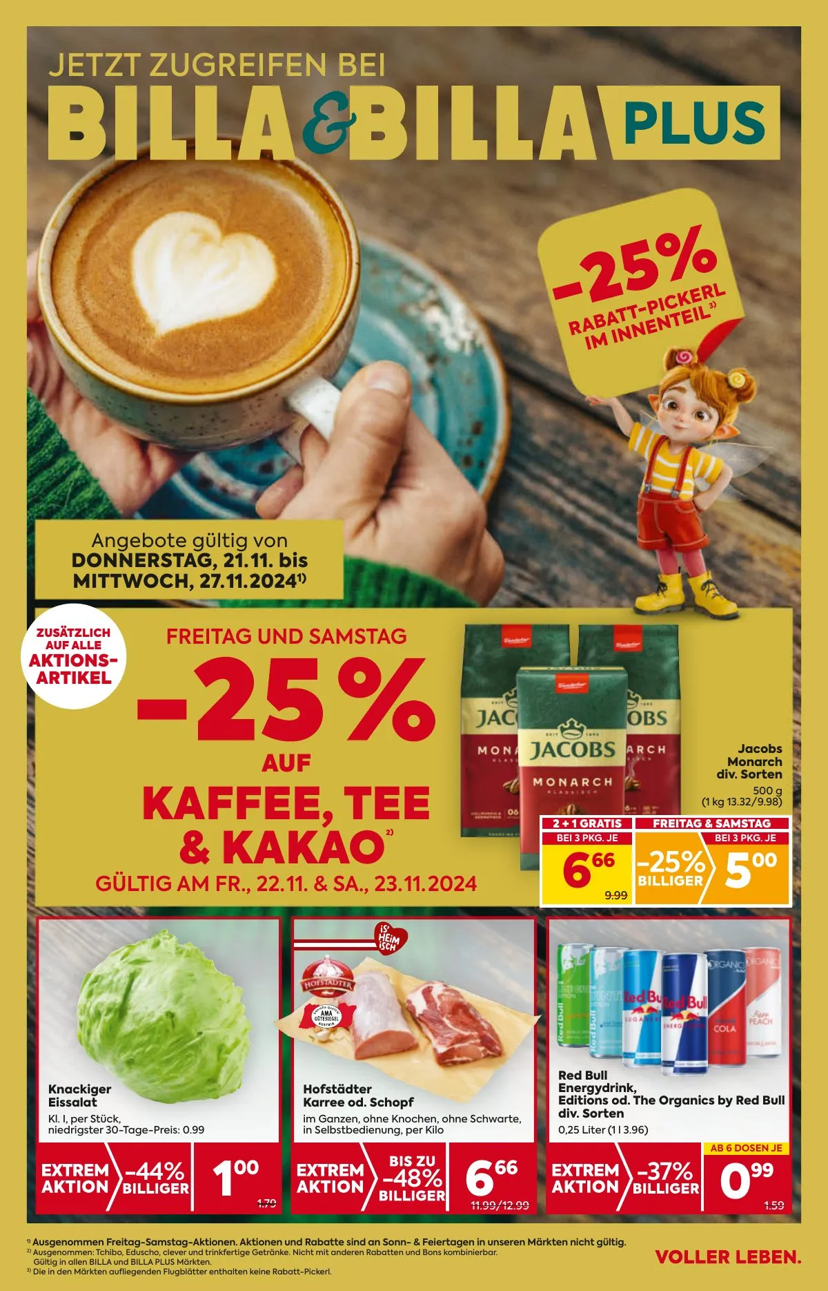 Billa akciós újság And Billa Plus 11.21–11.27