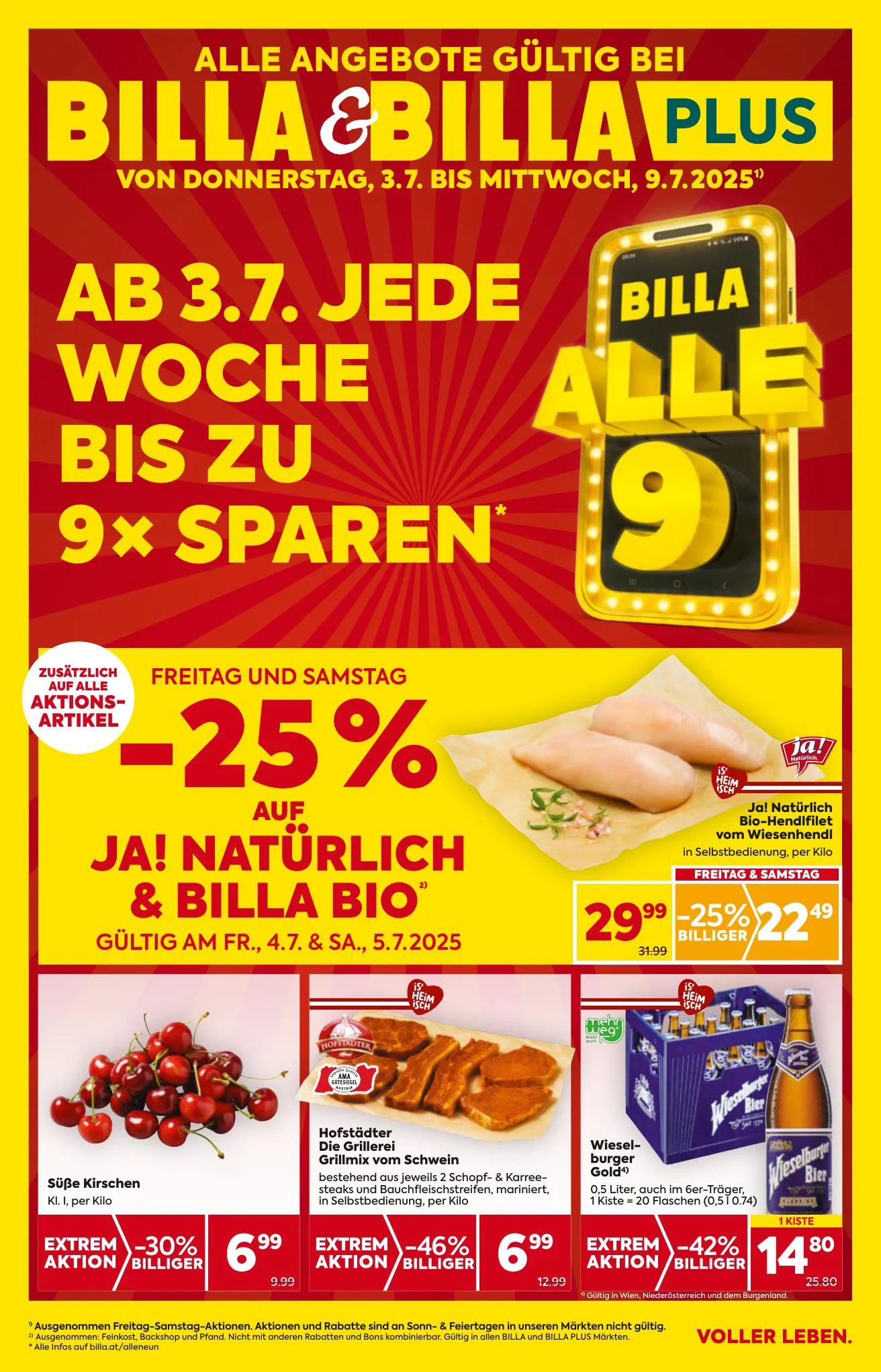 Billa akciós újság And Billa Plus 07.03–07.09