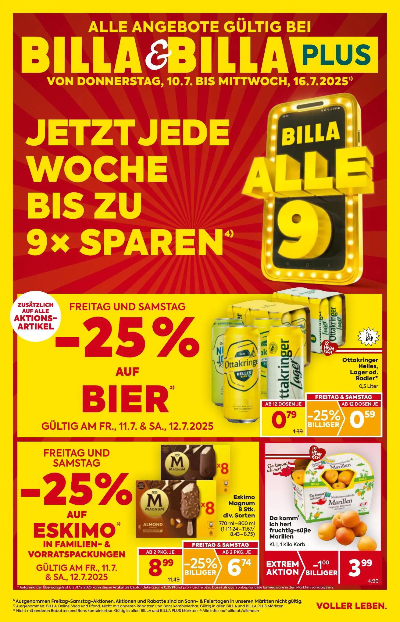 Billa akciós újság And Billa Plus 07.10–07.16