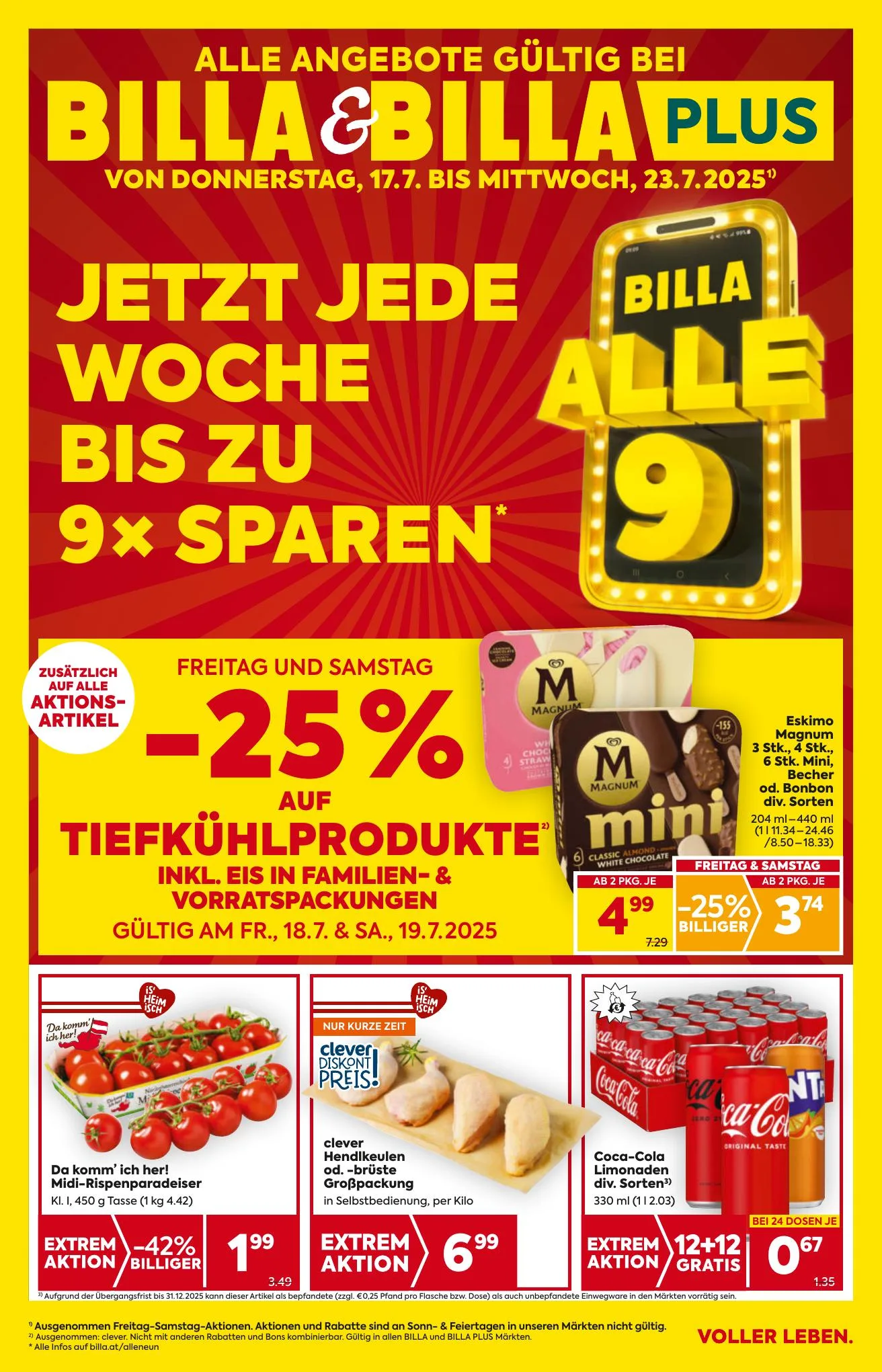 Billa akciós újság And Billa Plus 07.17–07.23