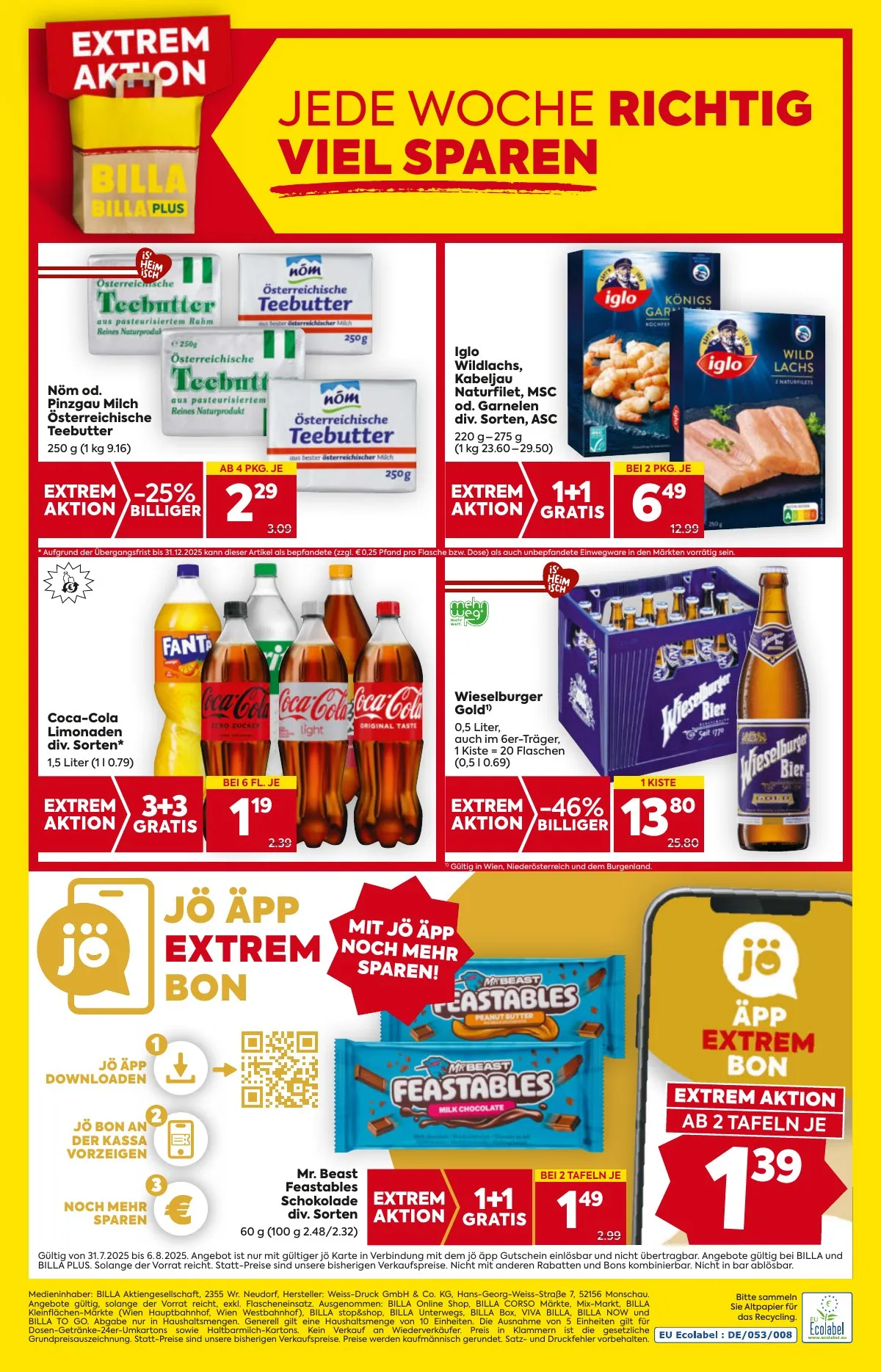 Billa akciós újság And Billa Plus 07.31–08.06 – 20. oldal