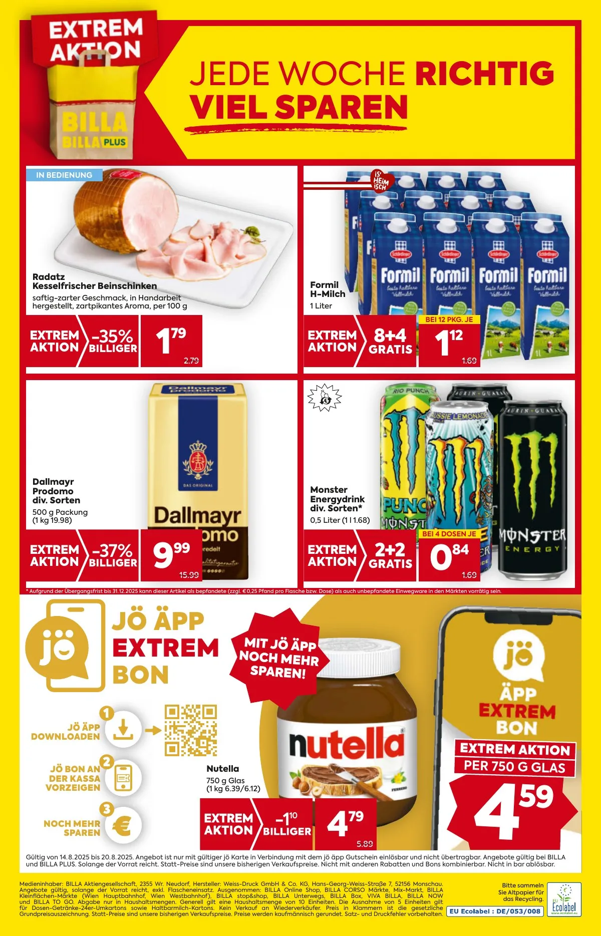 Billa akciós újság And Billa Plus 08.14–08.20 – 16. oldal