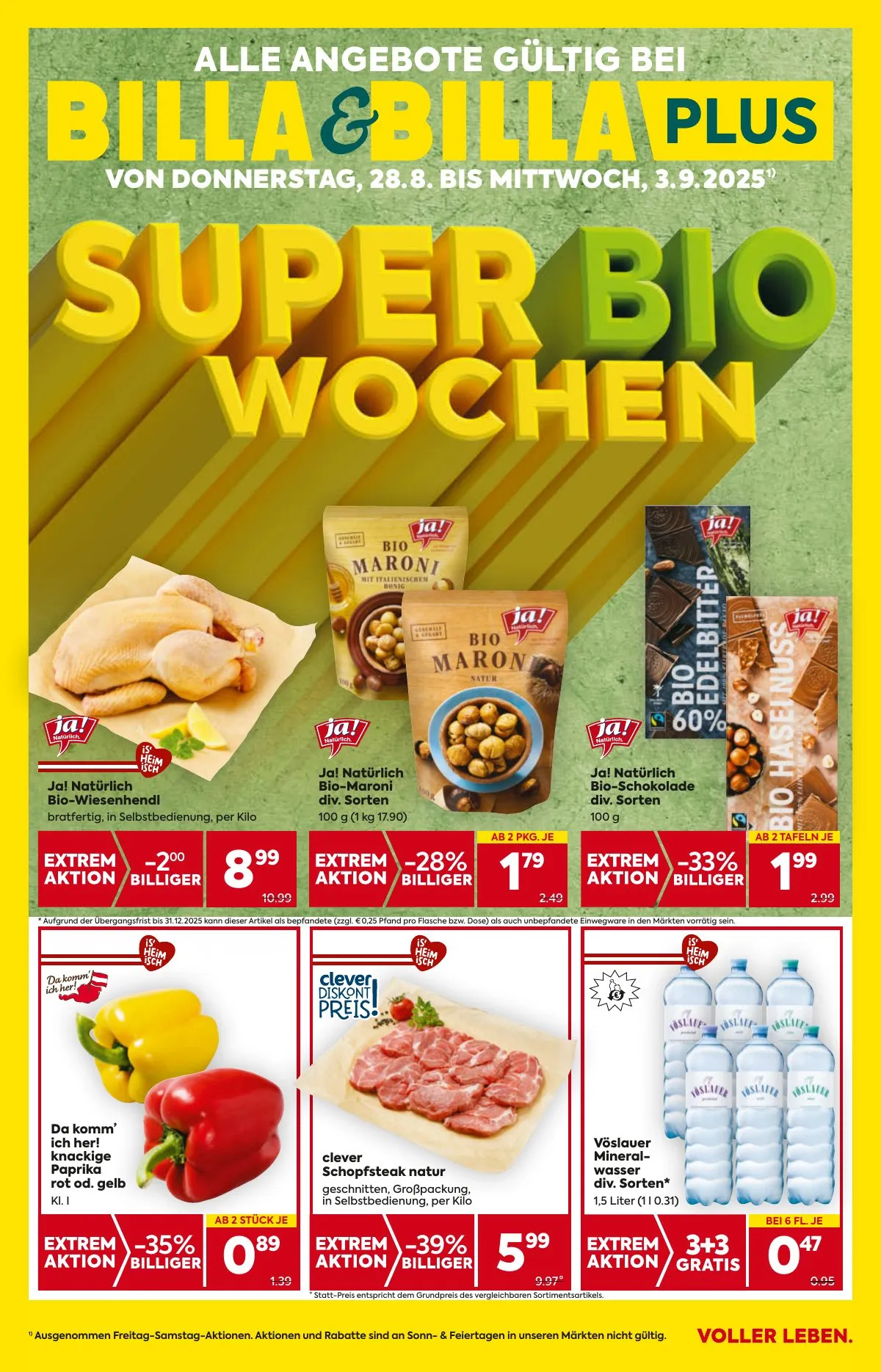 Billa akciós újság And Billa Plus 08.28–09.03