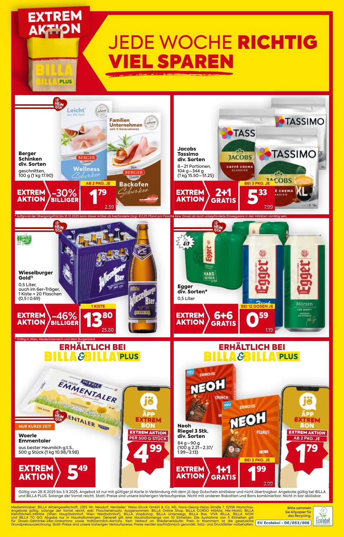 Billa akciós újság And Billa Plus 08.28–09.03 – 20. oldal