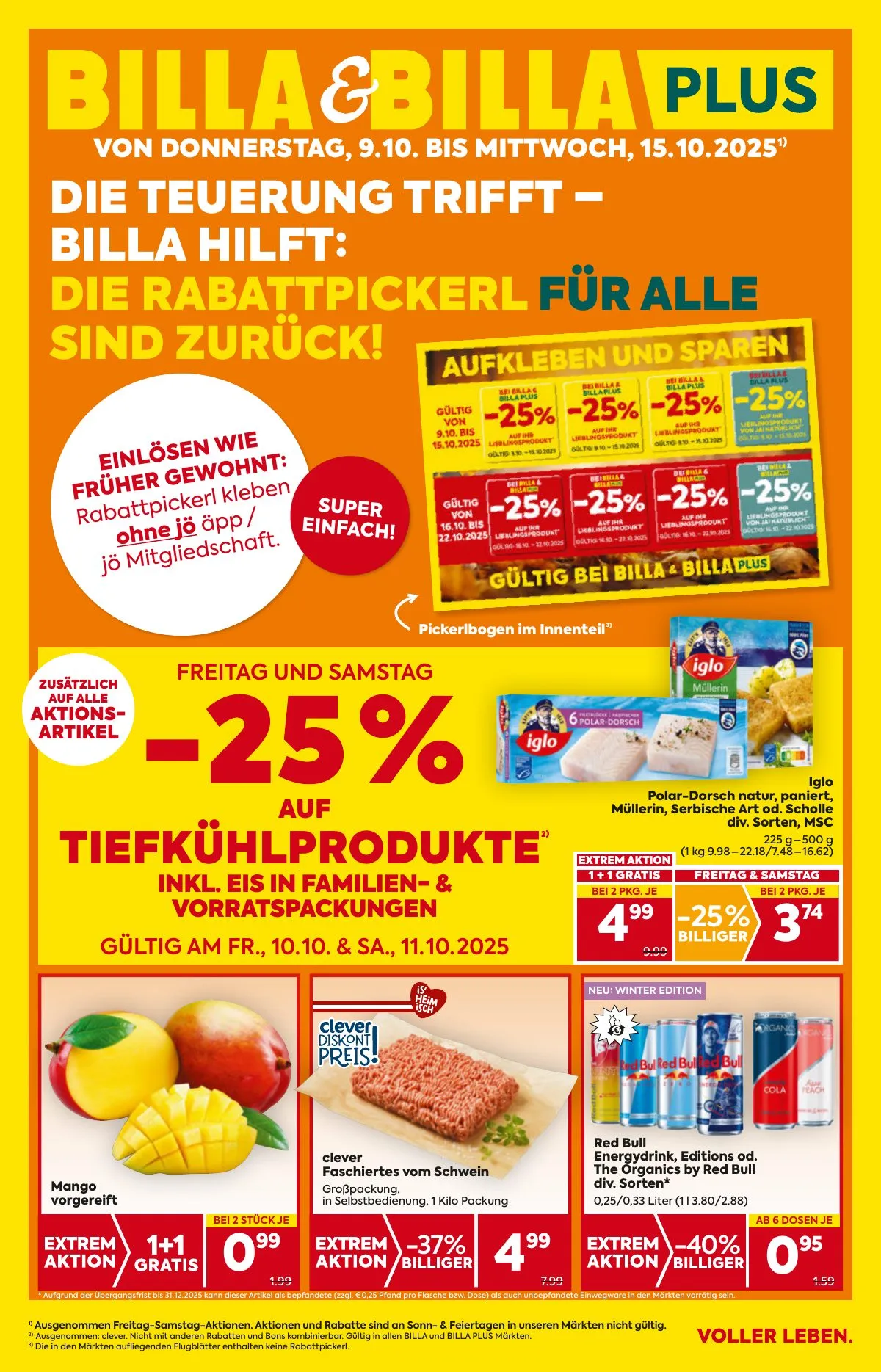 Billa akciós újság And Billa Plus 10.09–10.15