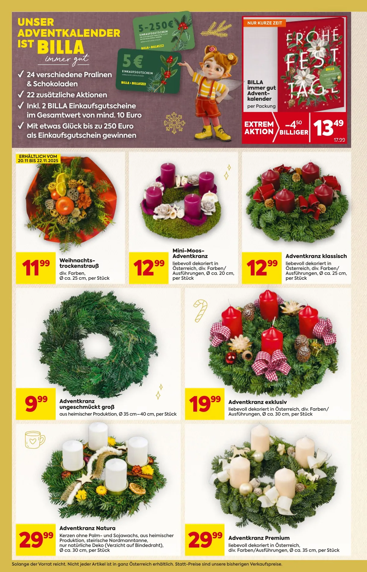 Billa akciós újság And Billa Plus 11.20–11.26 – 8. oldal