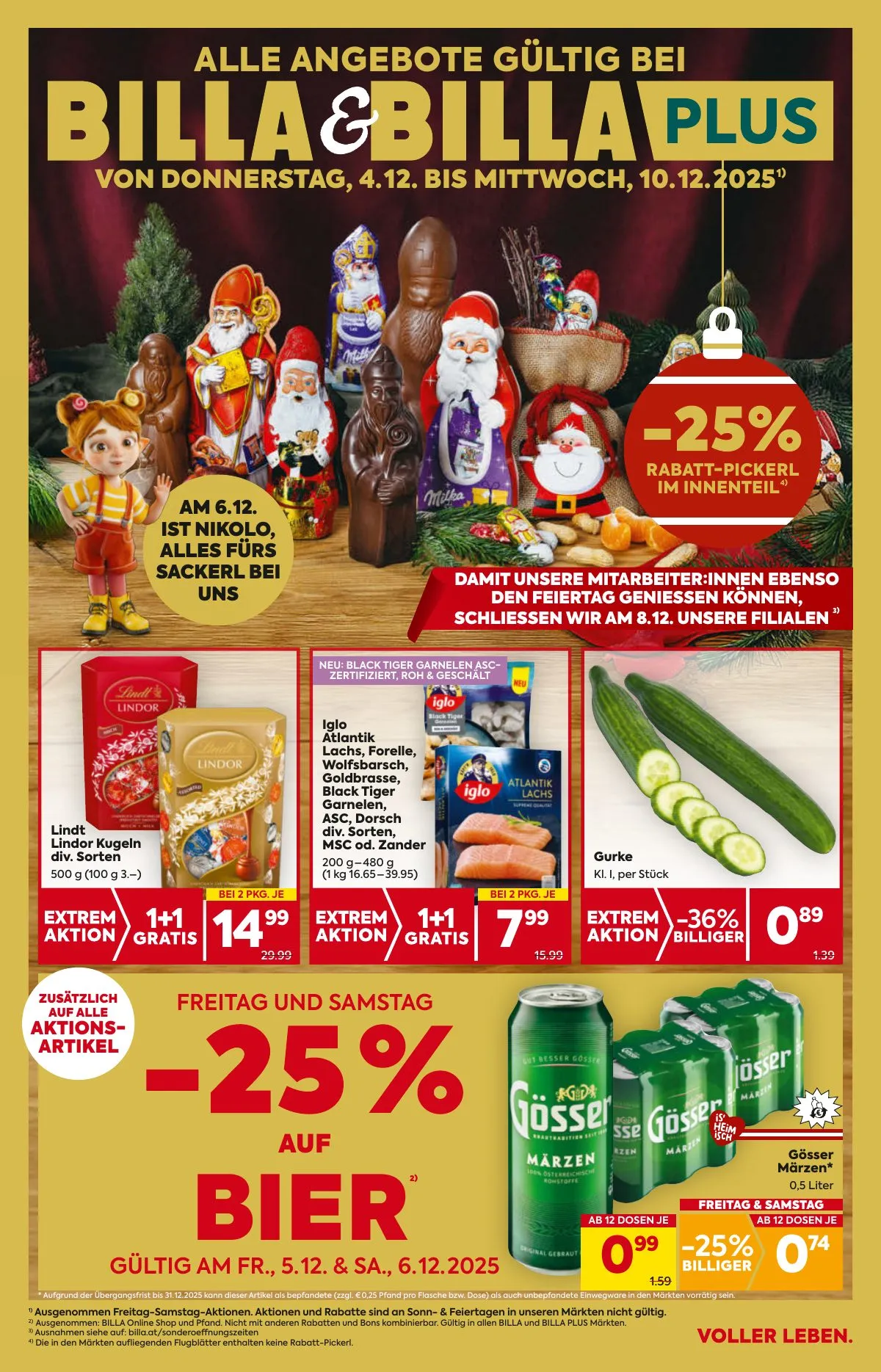Billa akciós újság And Billa Plus 12.04–12.10