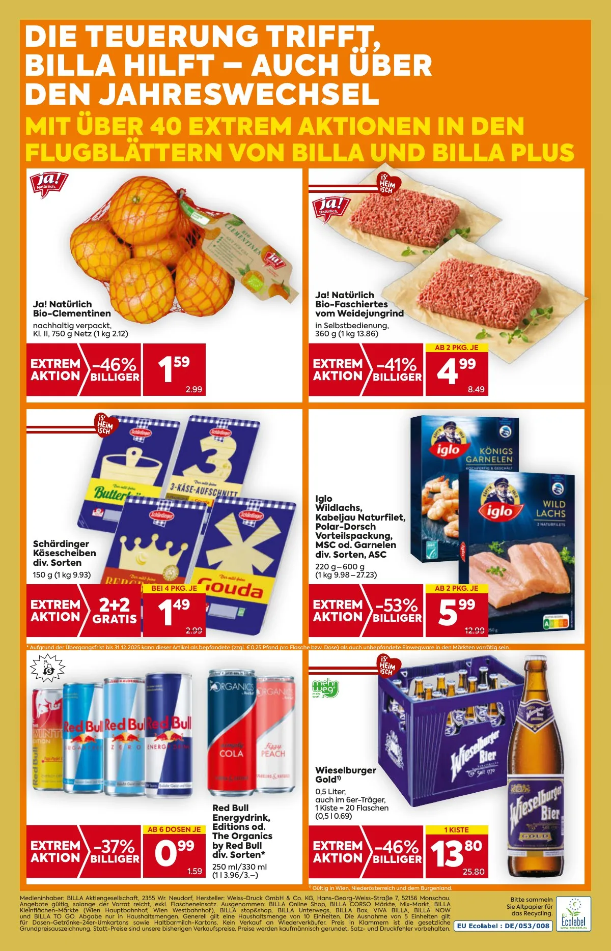 Billa akciós újság And Billa Plus 12.27–12.31 – 16. oldal