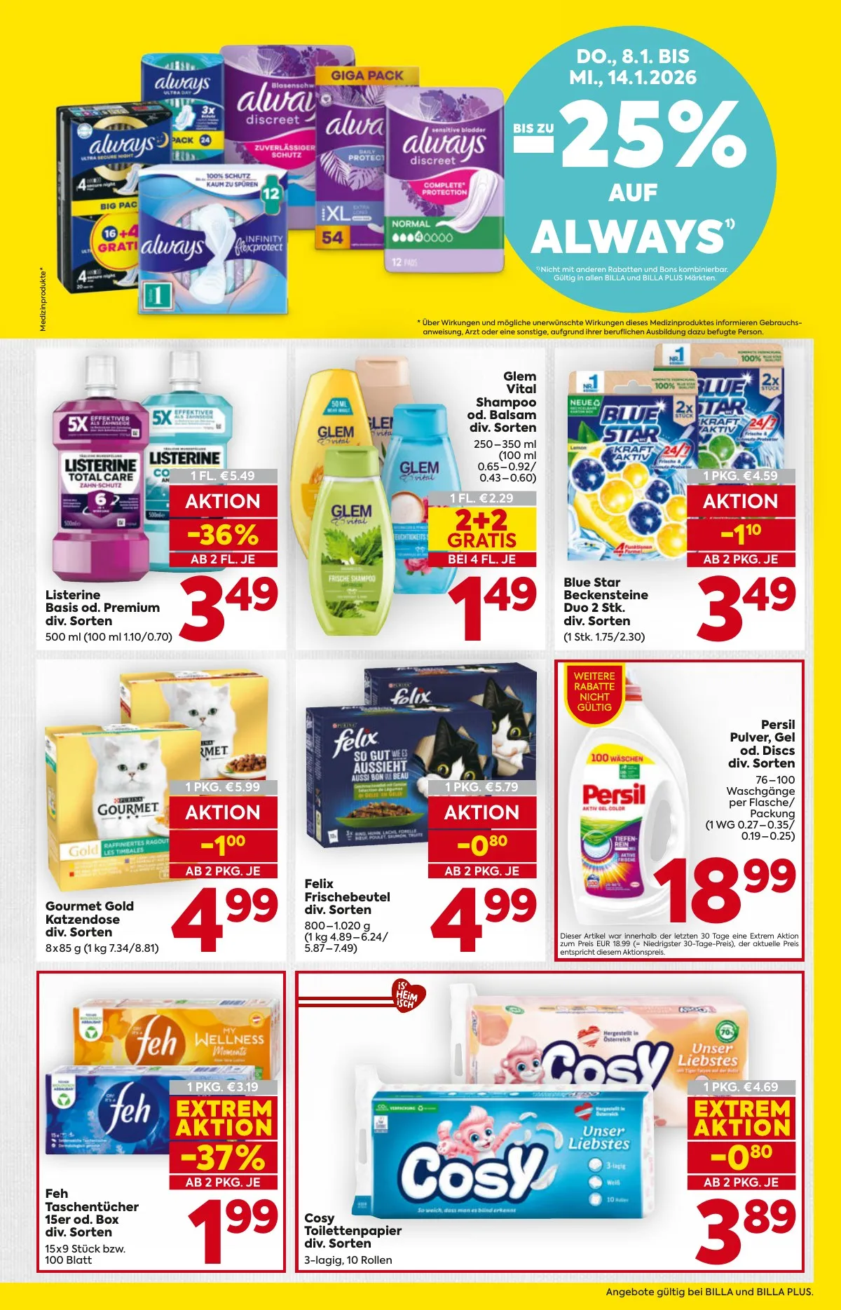 Billa akciós újság And Billa Plus 01.08–01.14 – 19. oldal