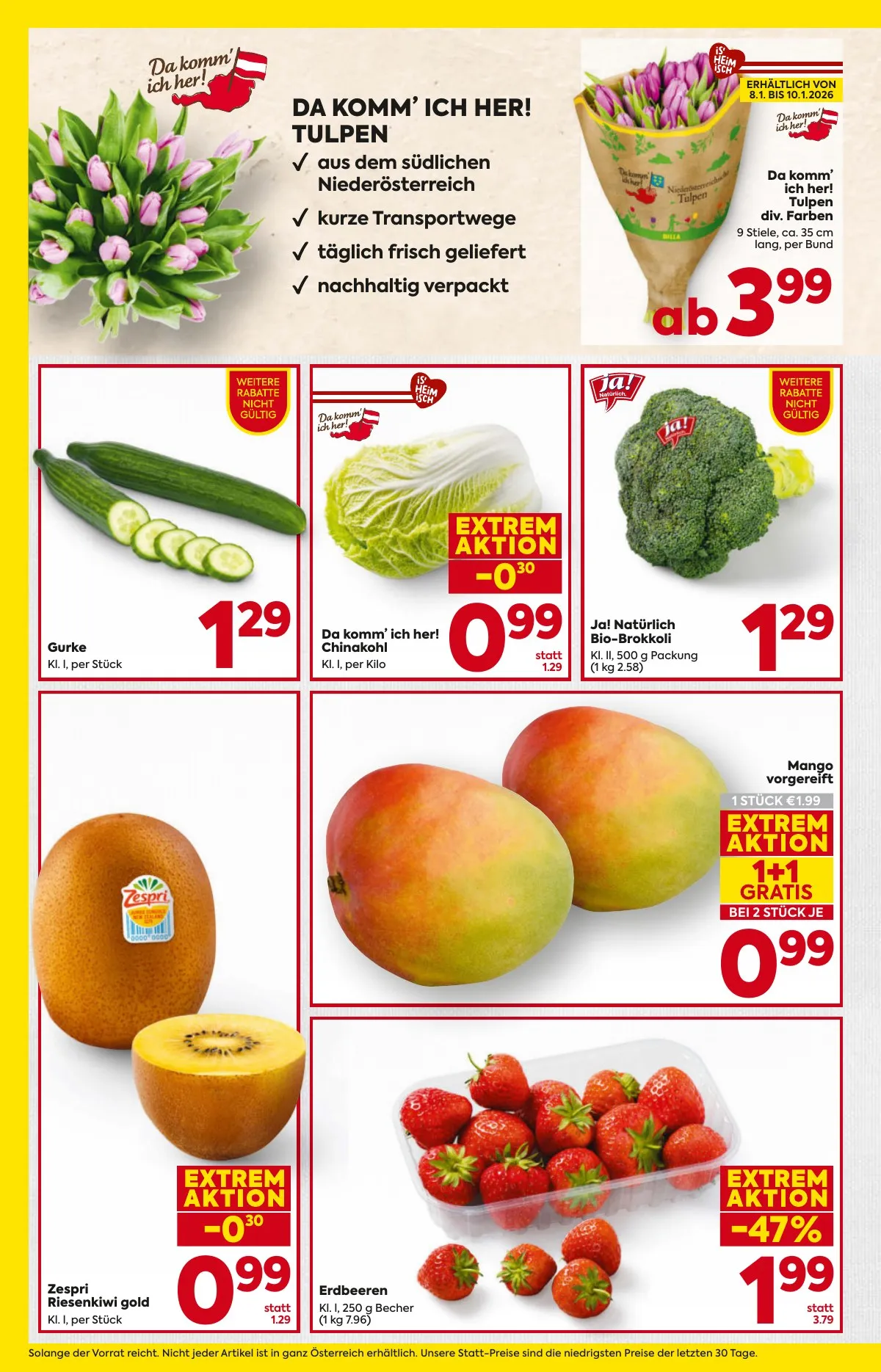 Billa akciós újság And Billa Plus 01.08–01.14 – 8. oldal