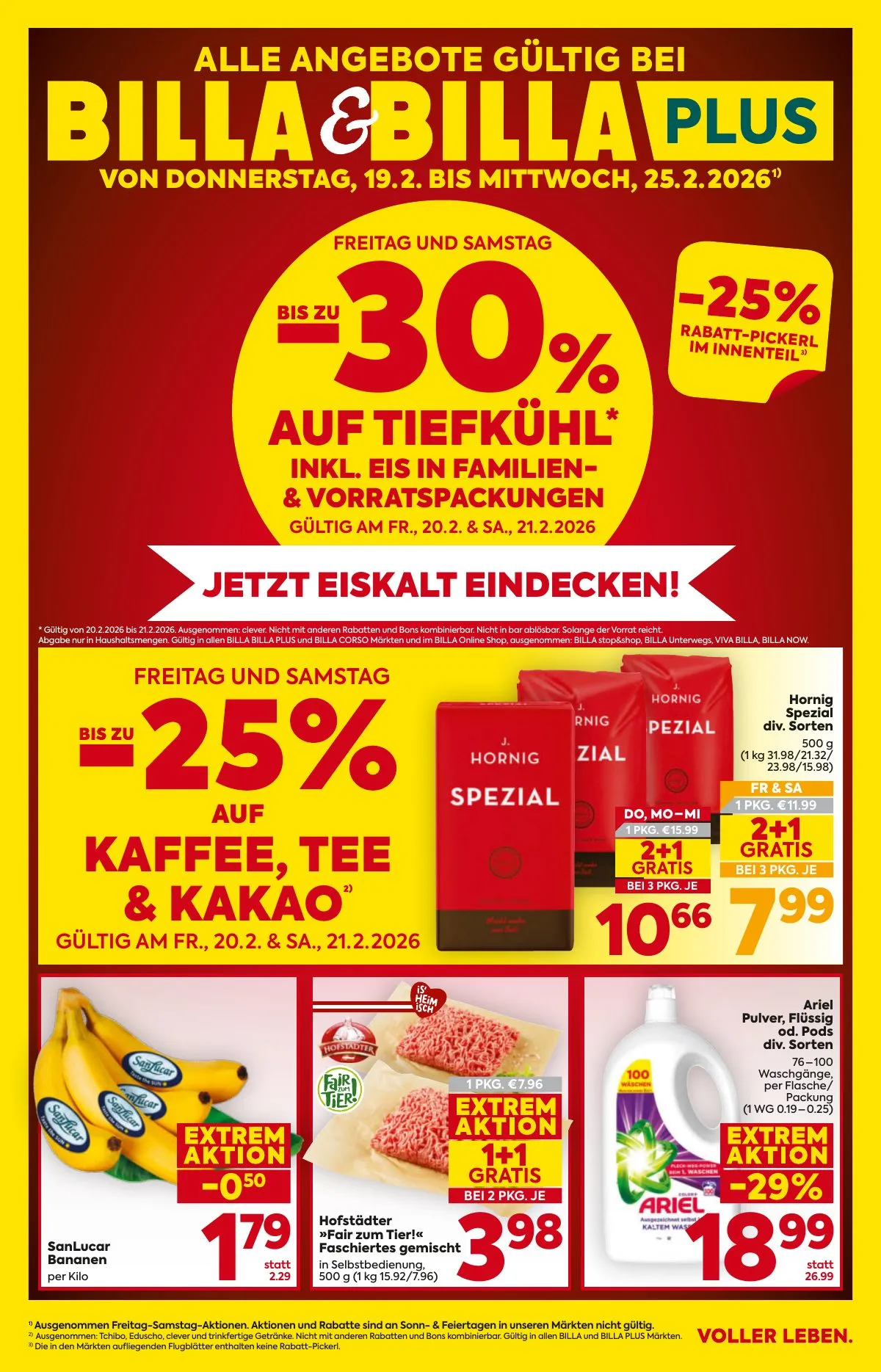 Billa akciós újság And Billa Plus 02.19–02.25