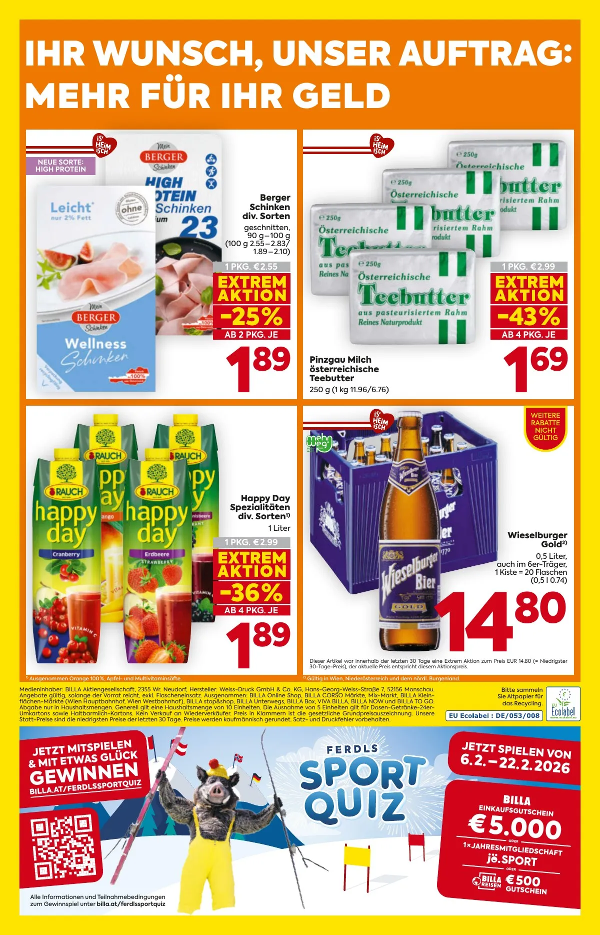 Billa akciós újság And Billa Plus 02.19–02.25 – 16. oldal