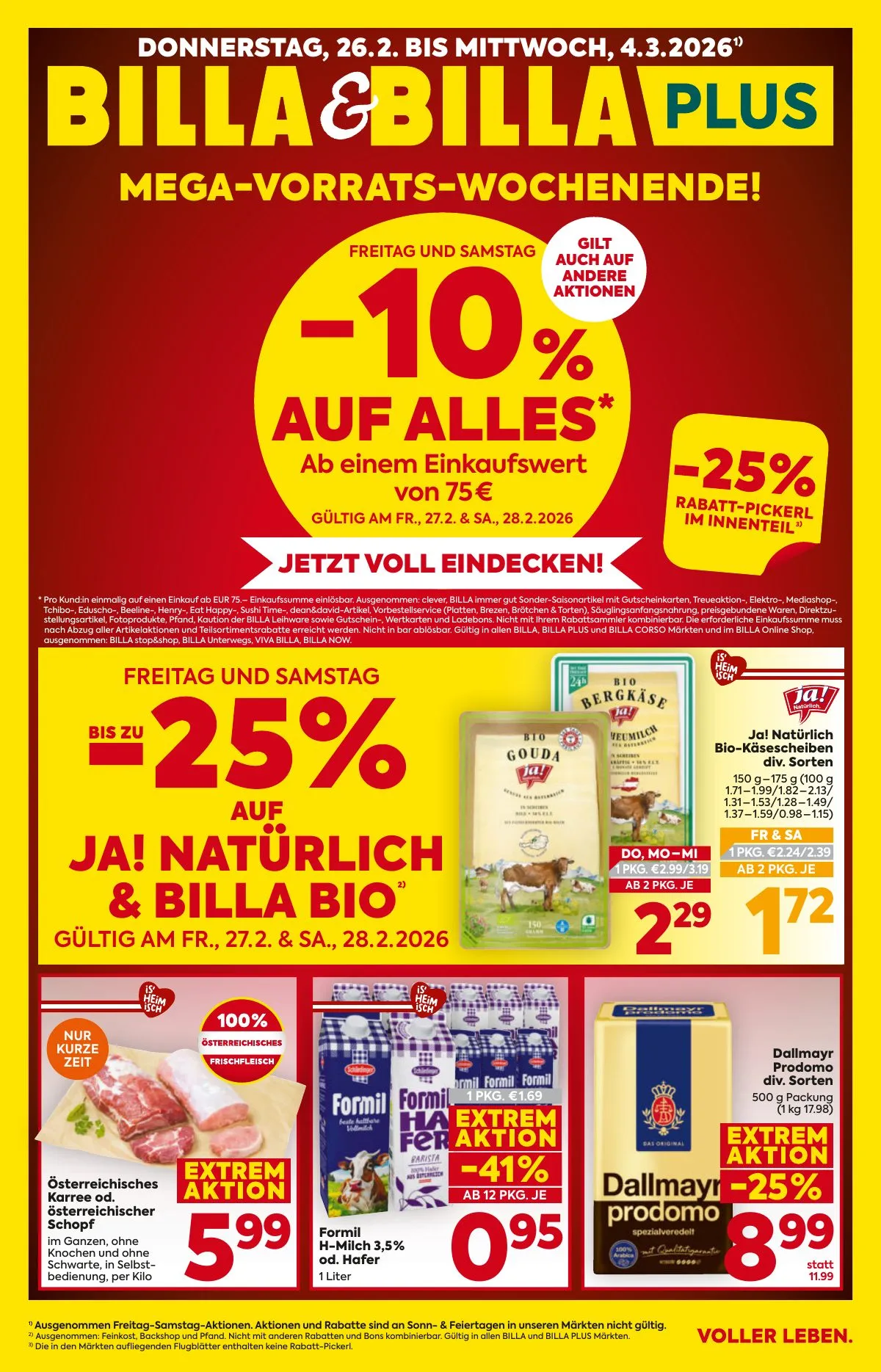 Billa akciós újság And Billa Plus 02.26–03.04